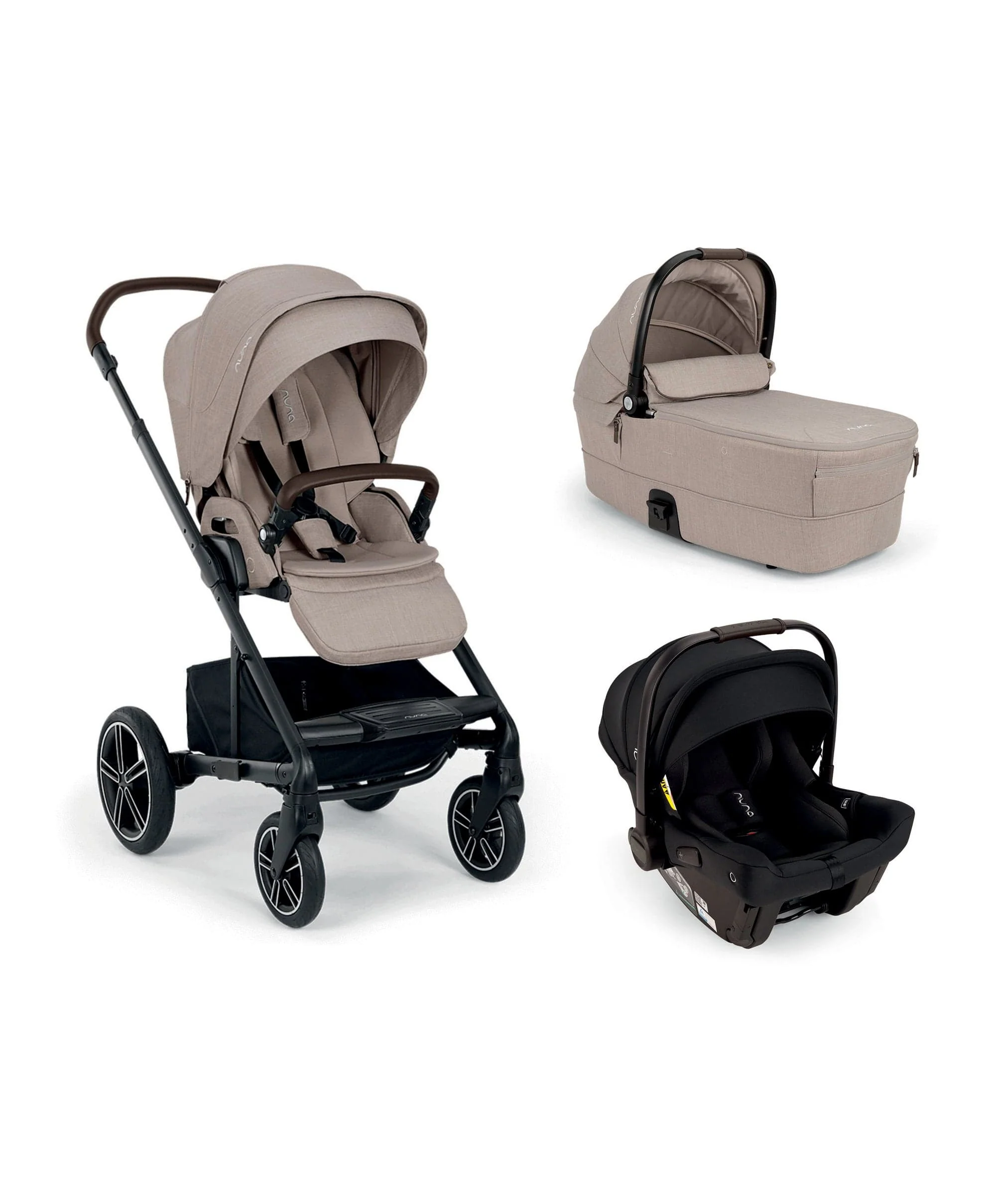 Nuna Mixx Next Pushchair Bundle With Nuna PIPA Urbn Car Seat – Chateau/Caviar