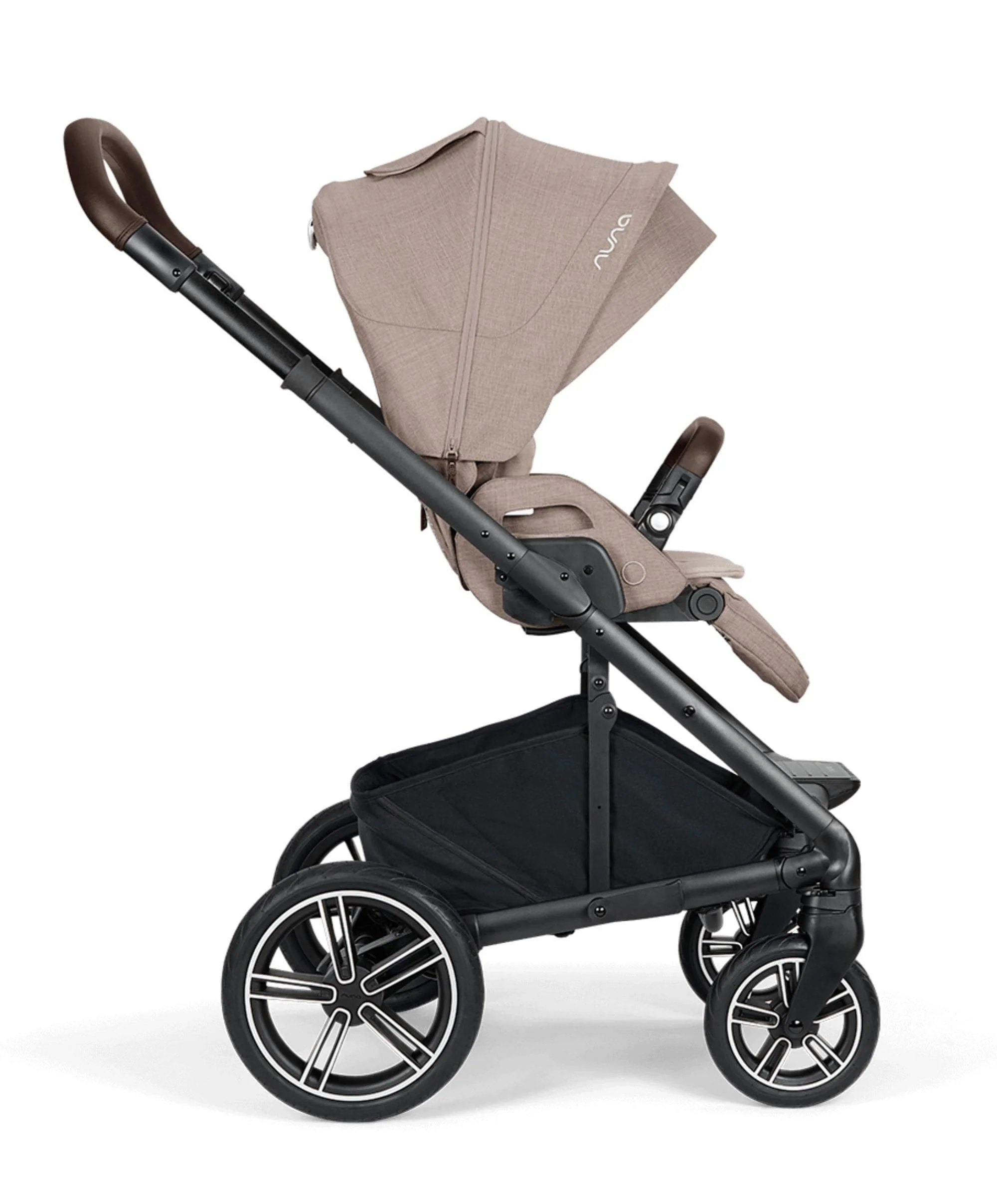 Nuna Mixx Next Pushchair Bundle With Arra Flex Car Seat & Base - Chateau/Caviar - Image 4