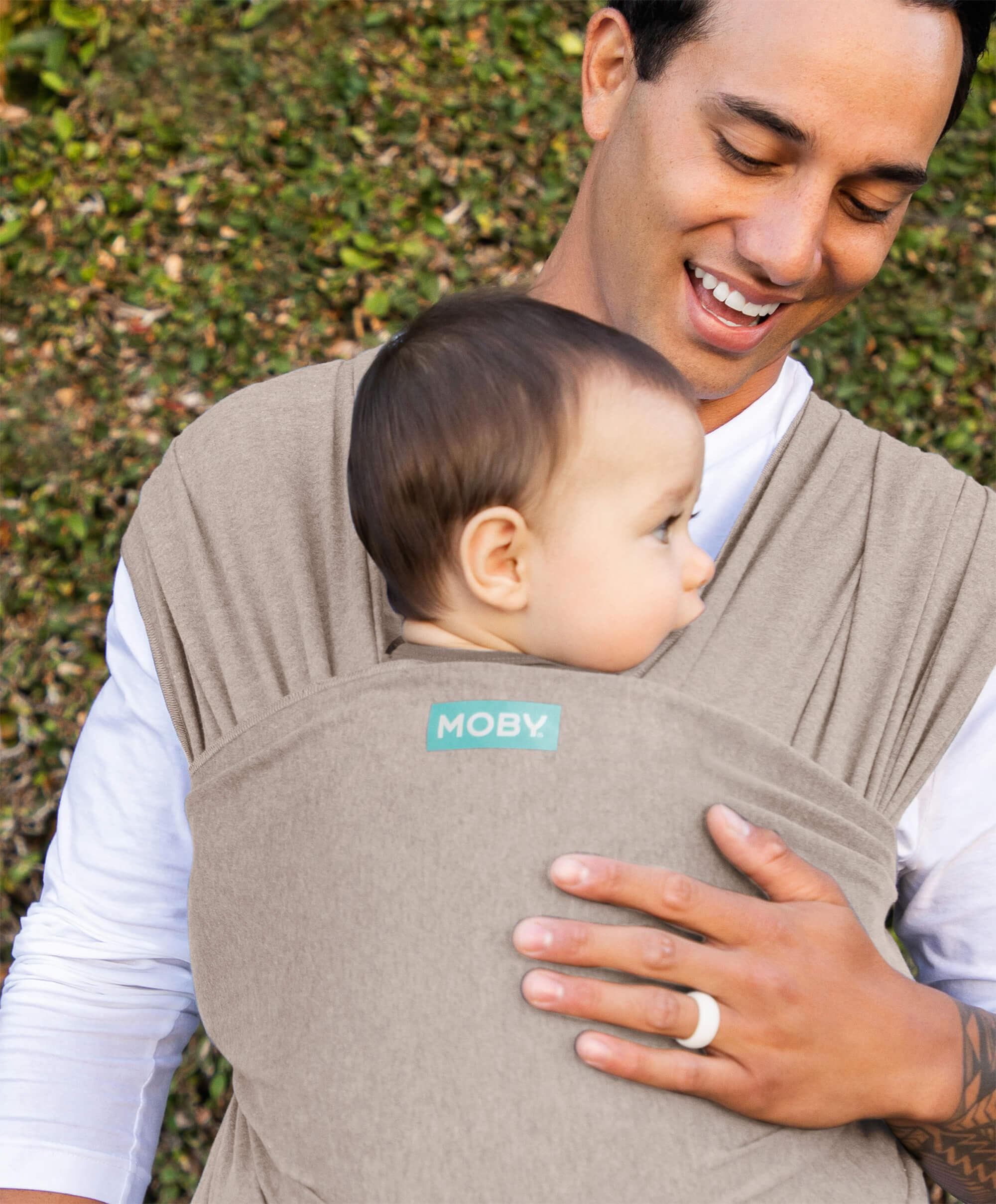 Moby Elements Wrap Baby Carrier - Taupe - Image 2