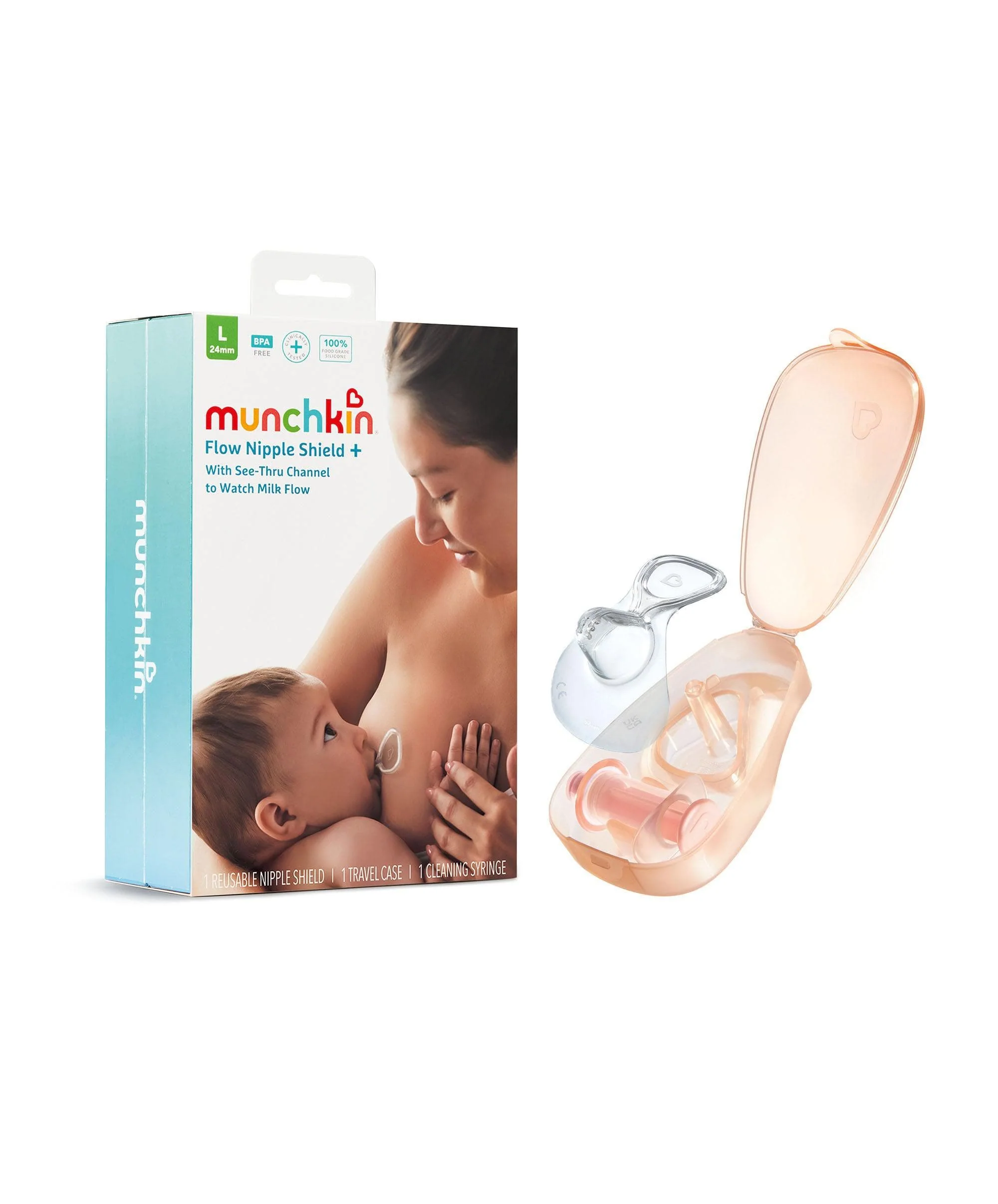 Munchkin Flow 24mm Nipple Shield+