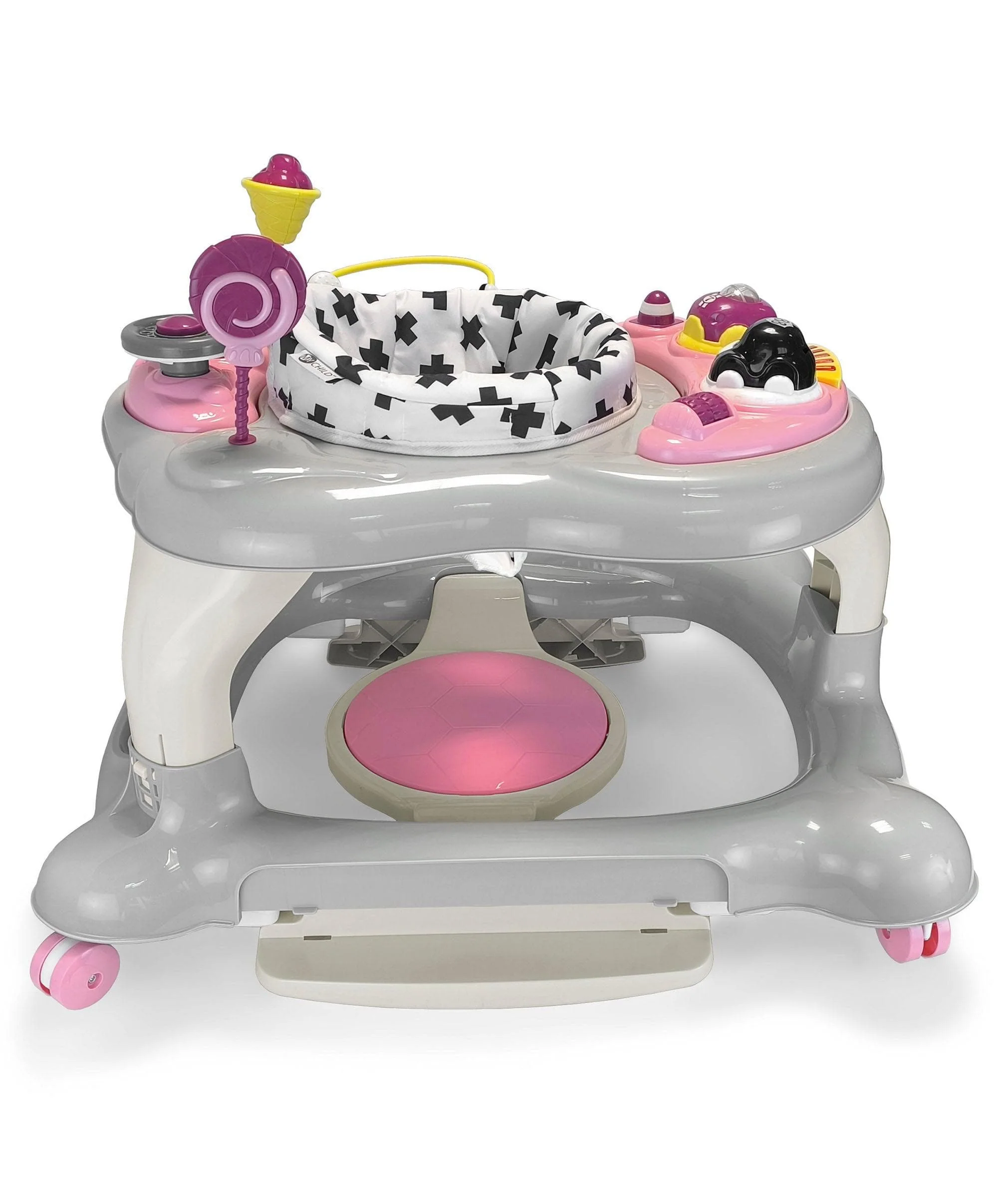 Mychild® Roundabout 4-in-1 Activity Walker, Pink Neutral - Image 2