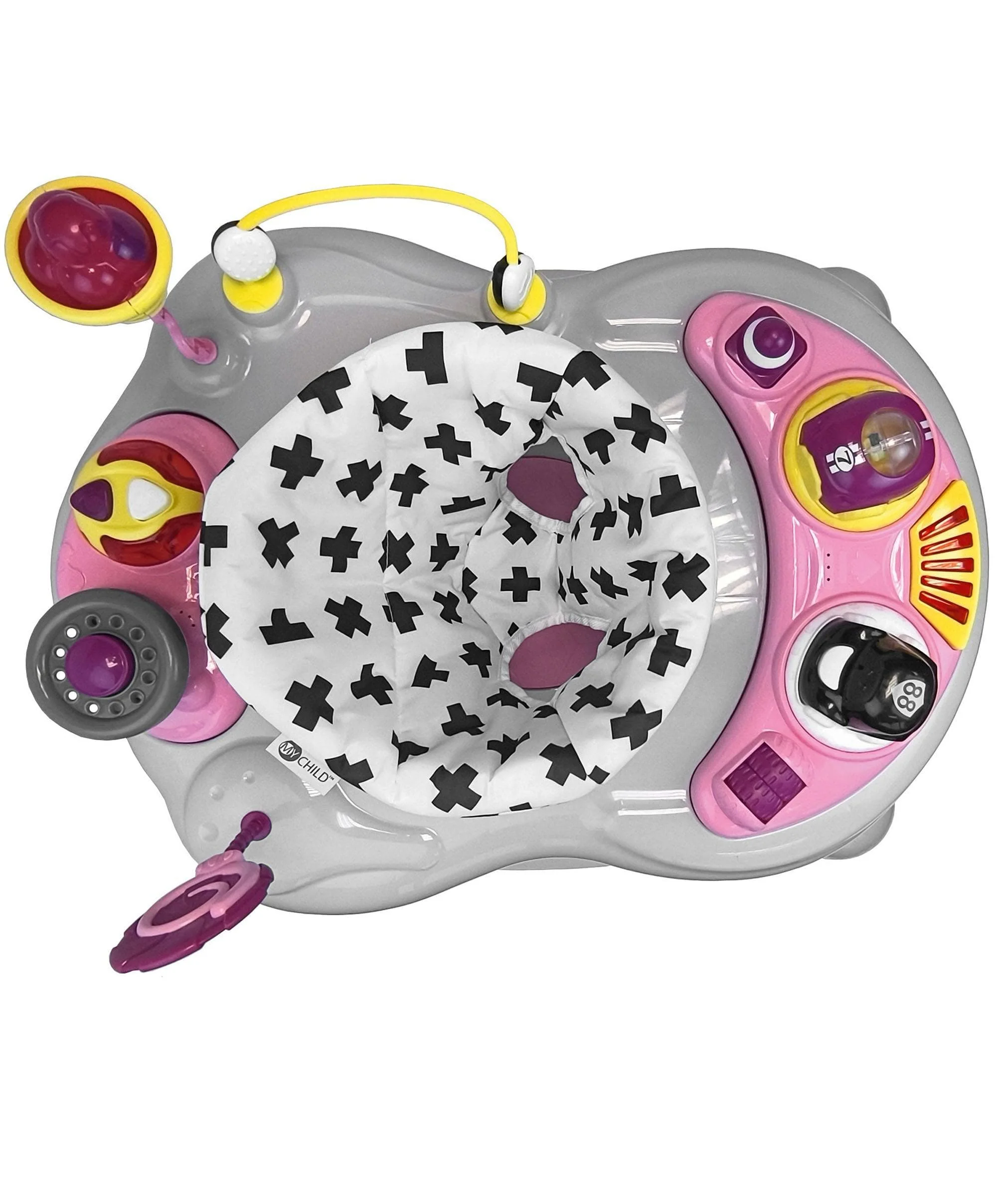 Mychild® Roundabout 4-in-1 Activity Walker, Pink Neutral - Image 6