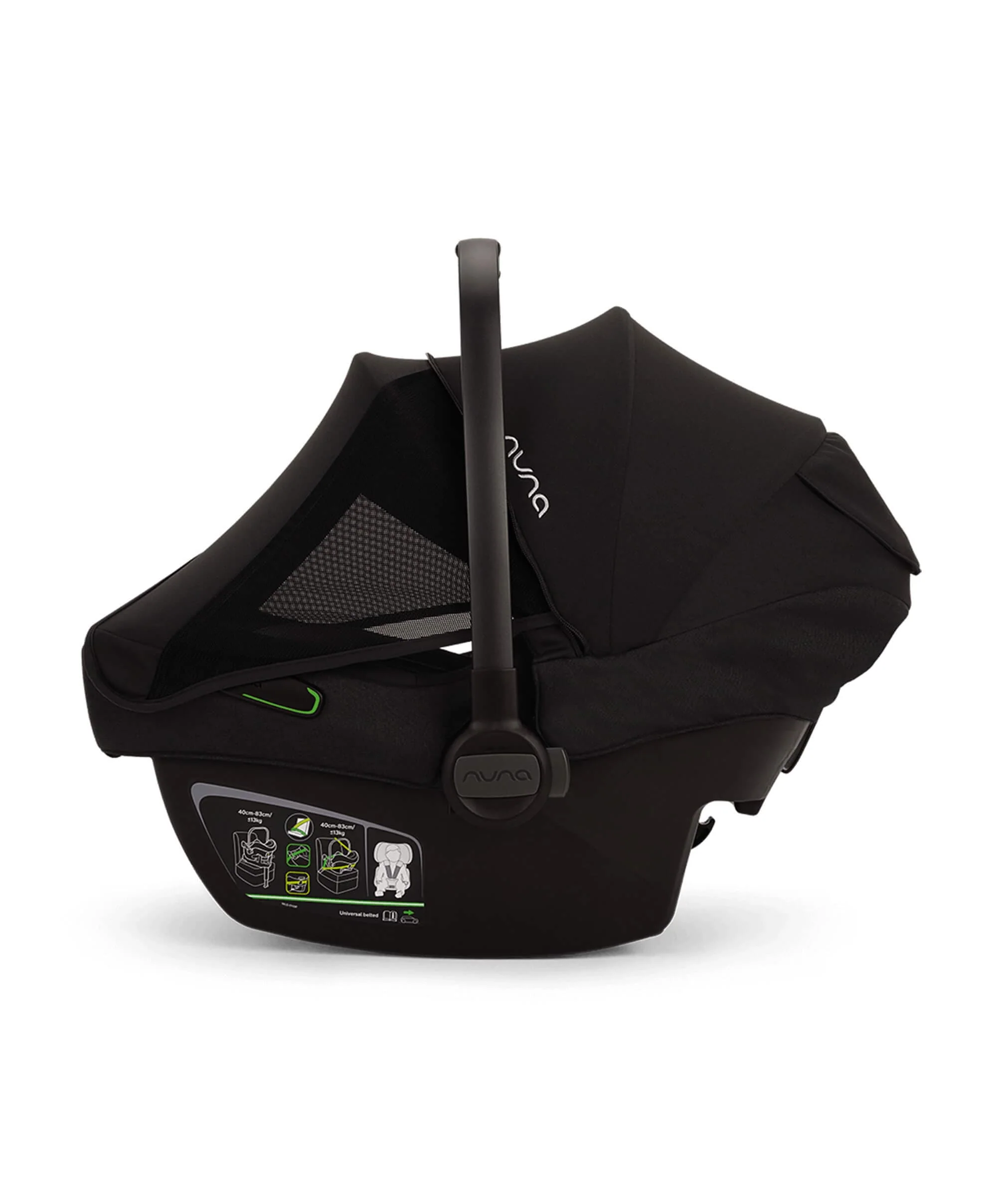 Nuna PIPA Next Car Seat - Caviar - Image 3