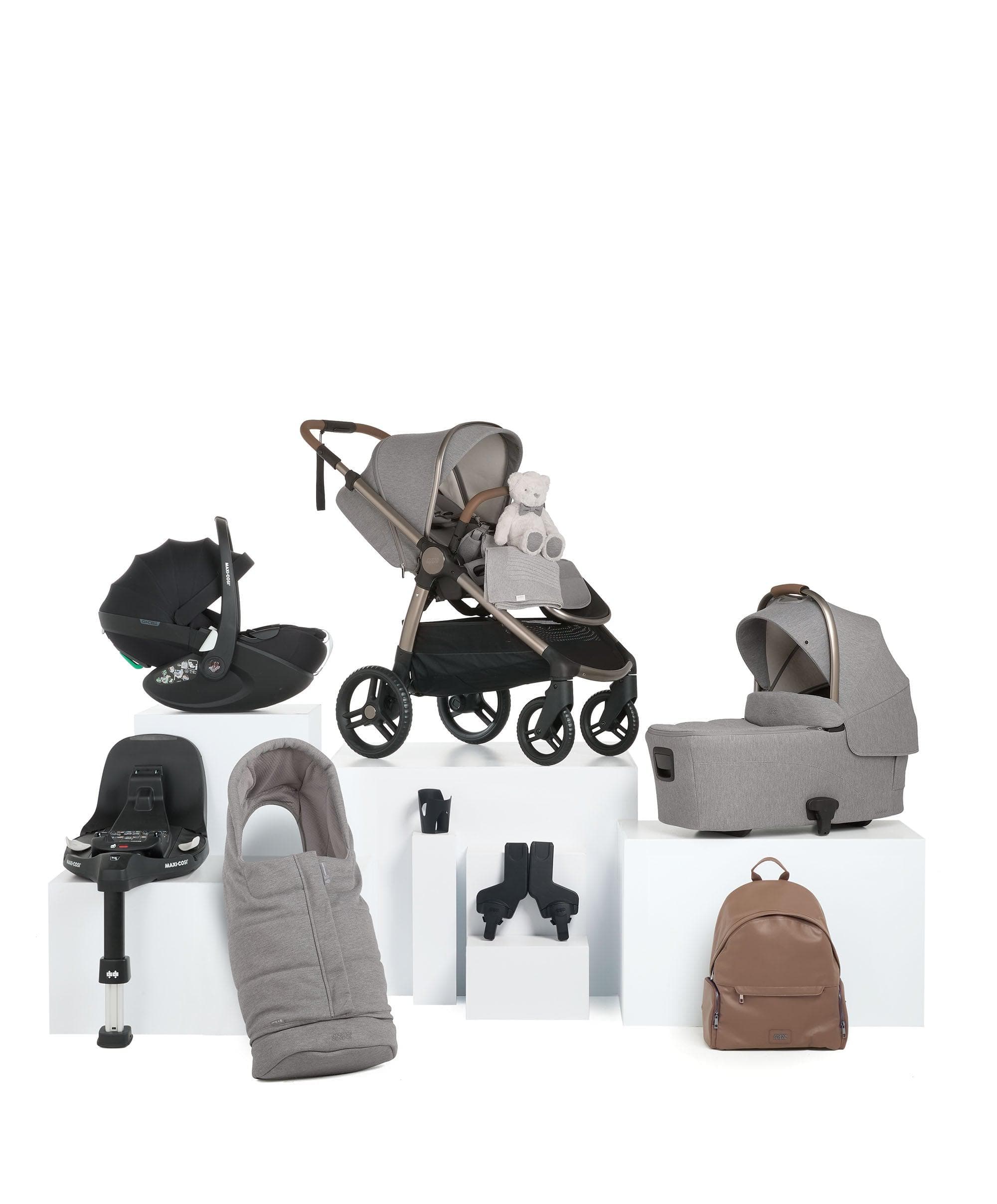 Ocarro 2 Pushchair Bundle With Maxi-Cosi Pebble 360 Pro² Car Seat & Base (10 Pieces) - Heritage