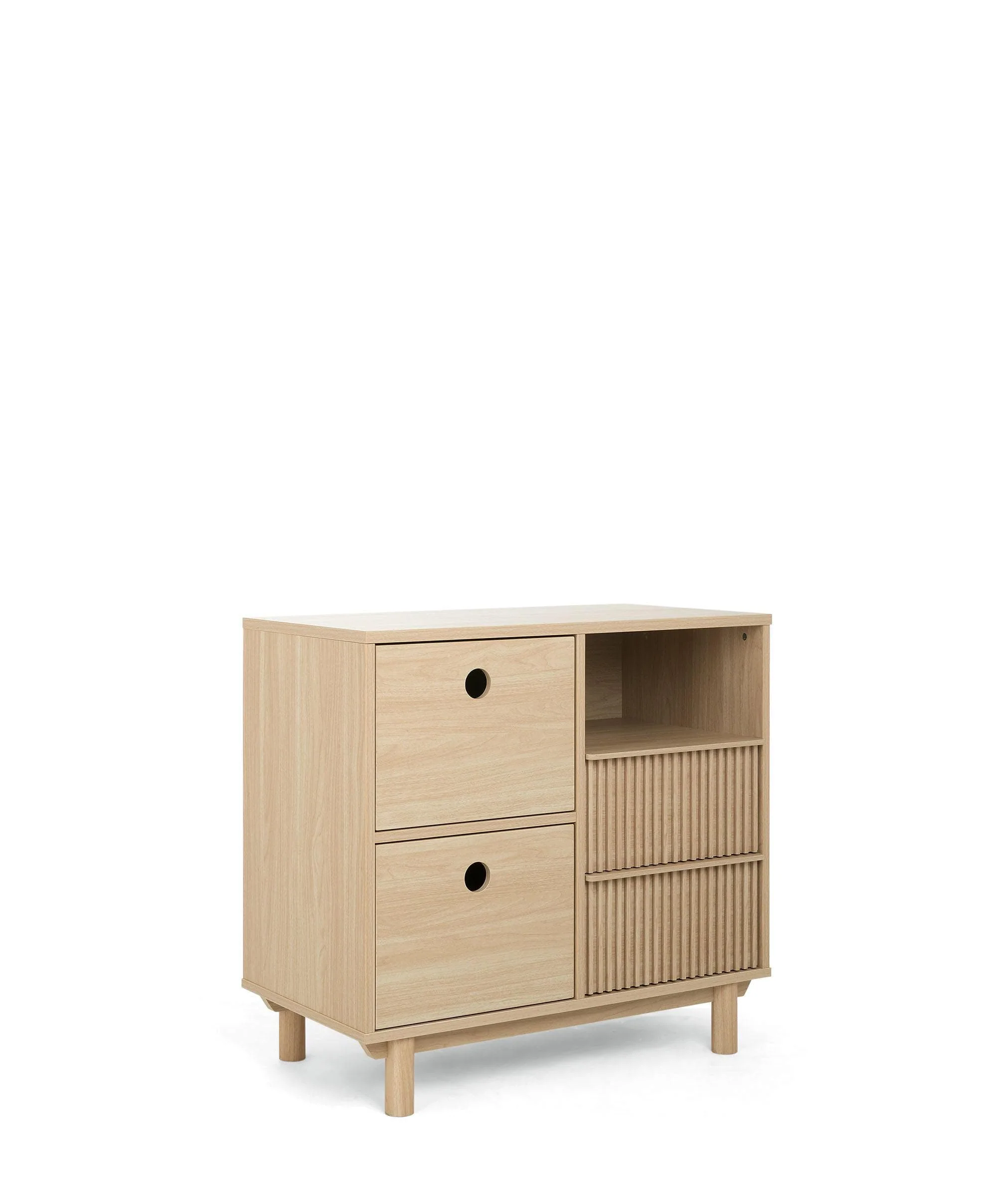 Oska 3 Piece Cotbed Range With Dresser Changer & Wardrobe - Oak - Image 14