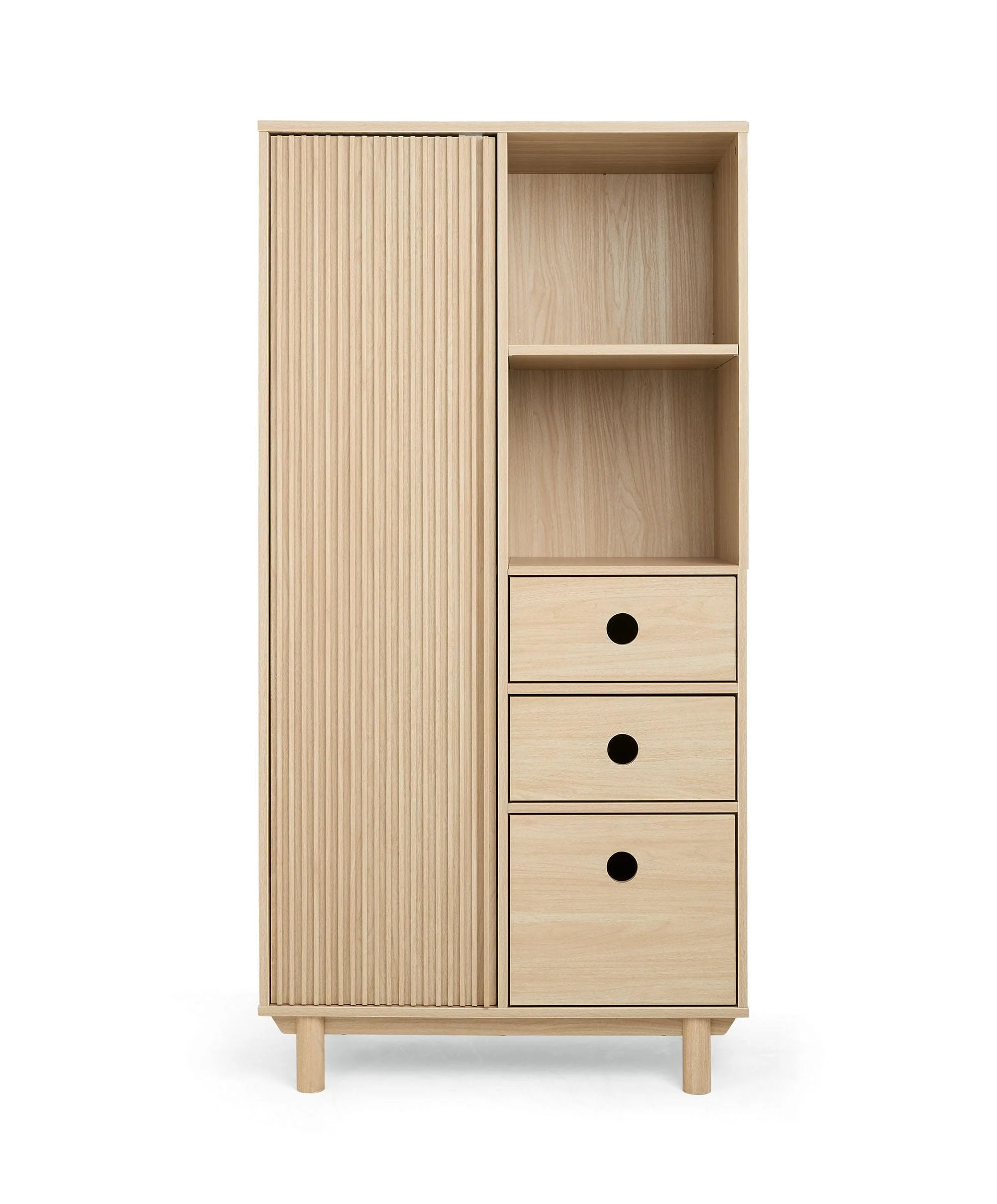 Oska 3 Piece Cotbed Range With Dresser Changer & Wardrobe - Oak - Image 8