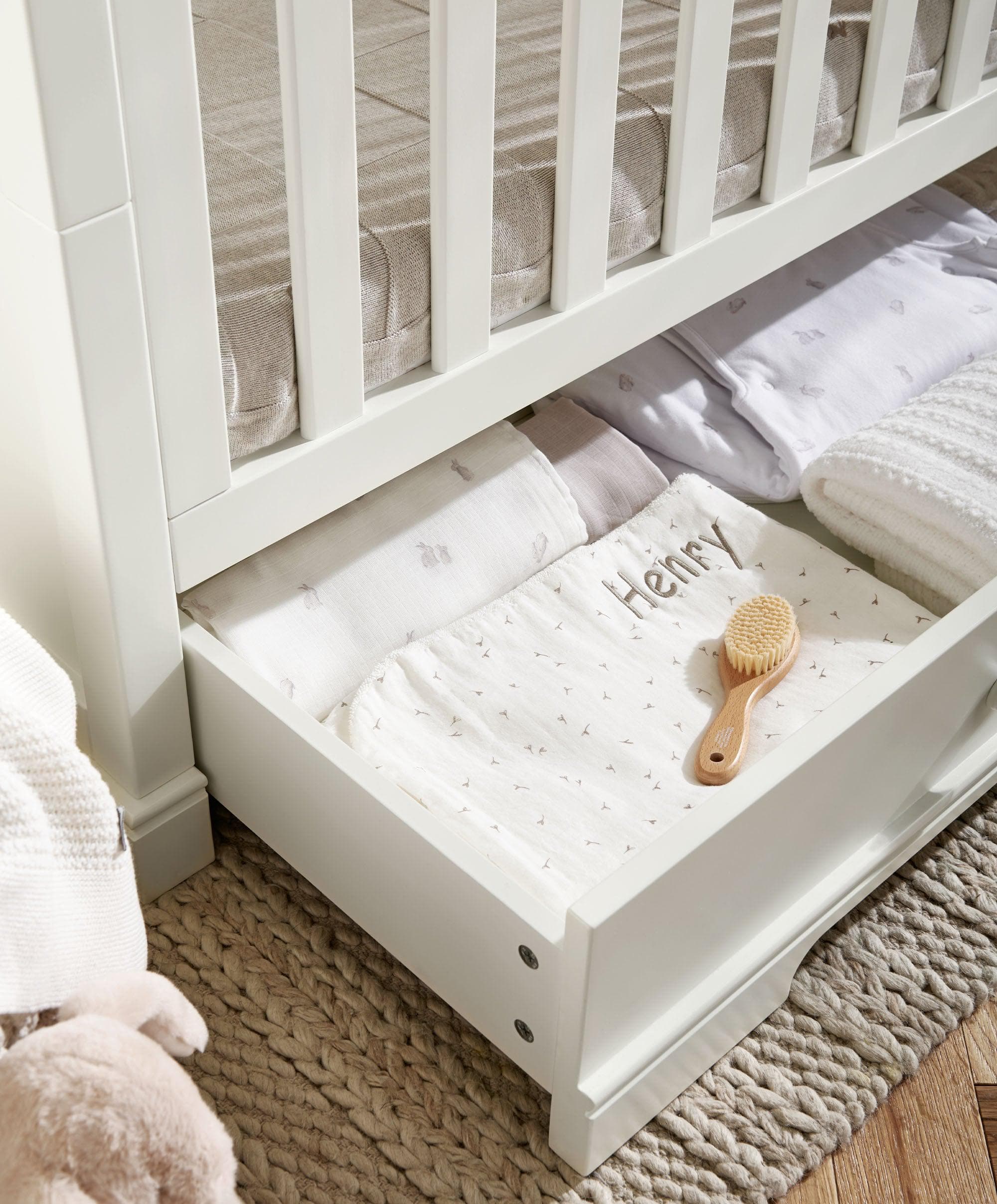 Oxford Cotbed - White - Image 5