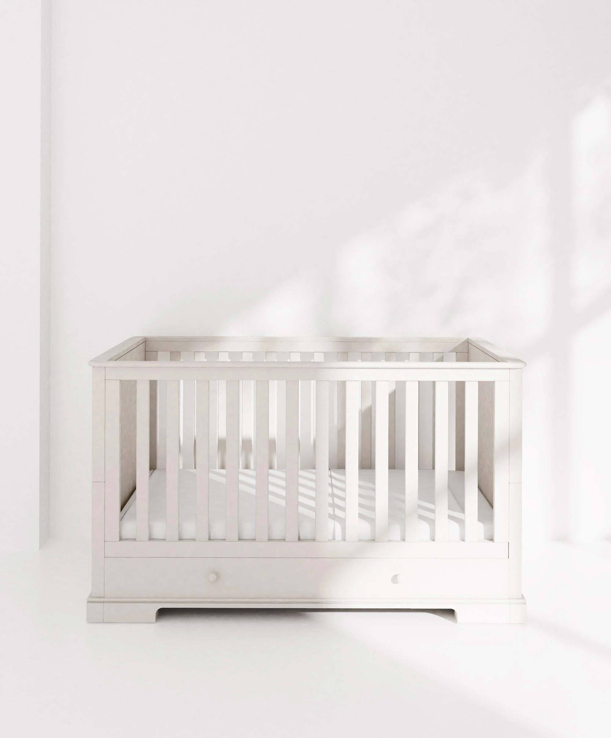 Oxford Nursery Bundle with Lua Bedside Crib (6 Piece) – White - Image 7