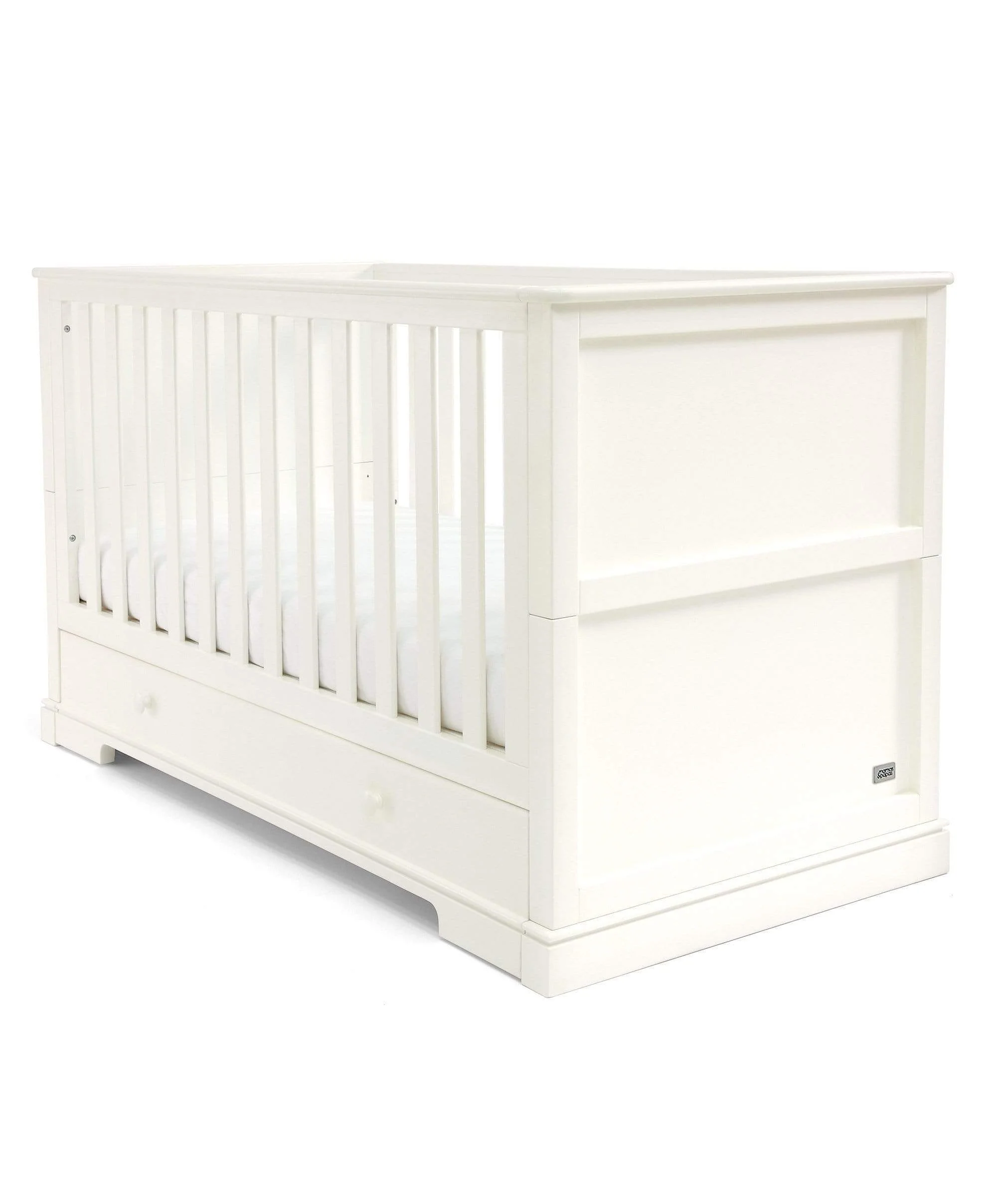 Oxford 2 Piece Cotbed Set with Dresser Changer - White - Image 10