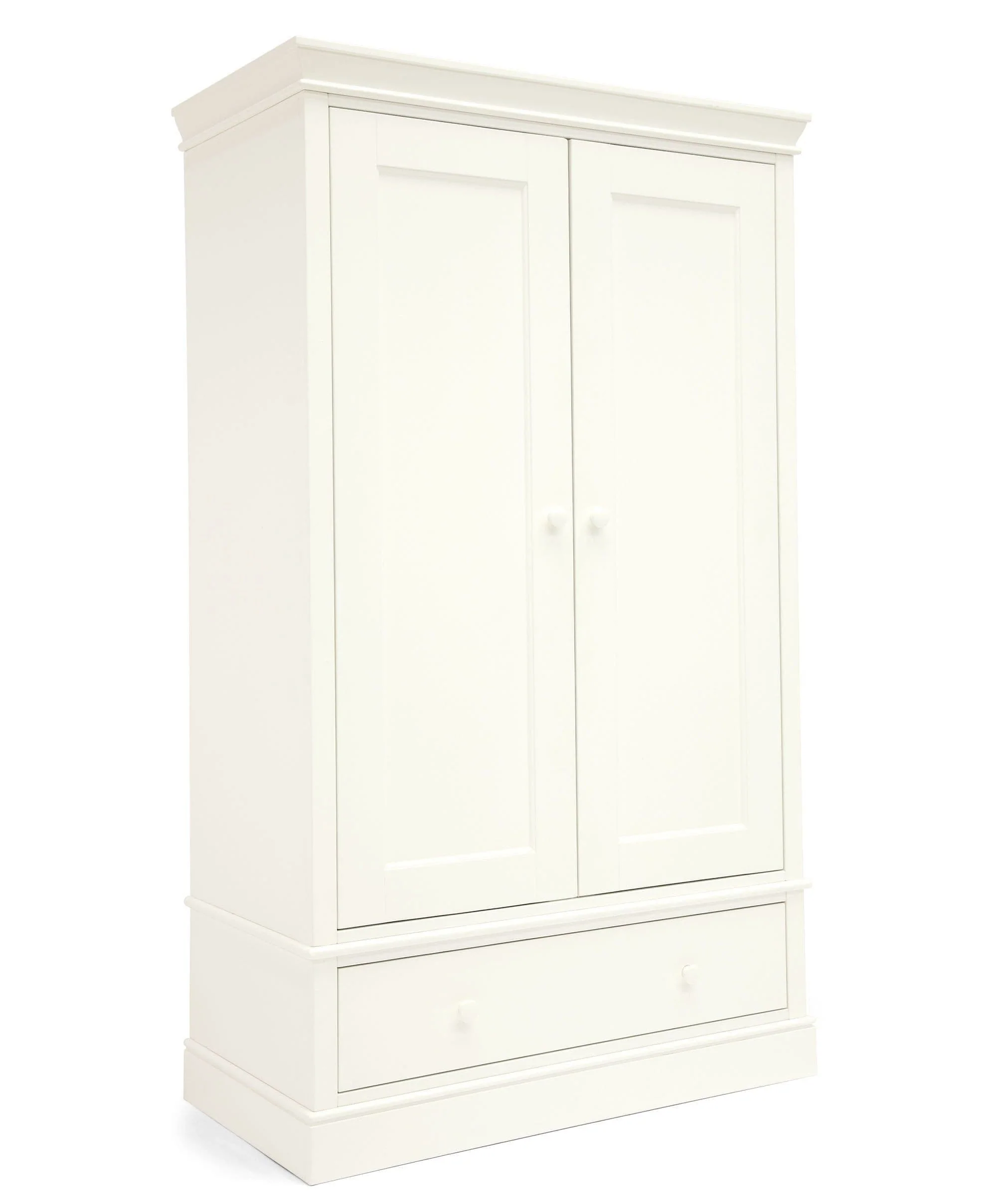 Oxford Nursery Wardrobe with Storage Drawer - White - Image 5