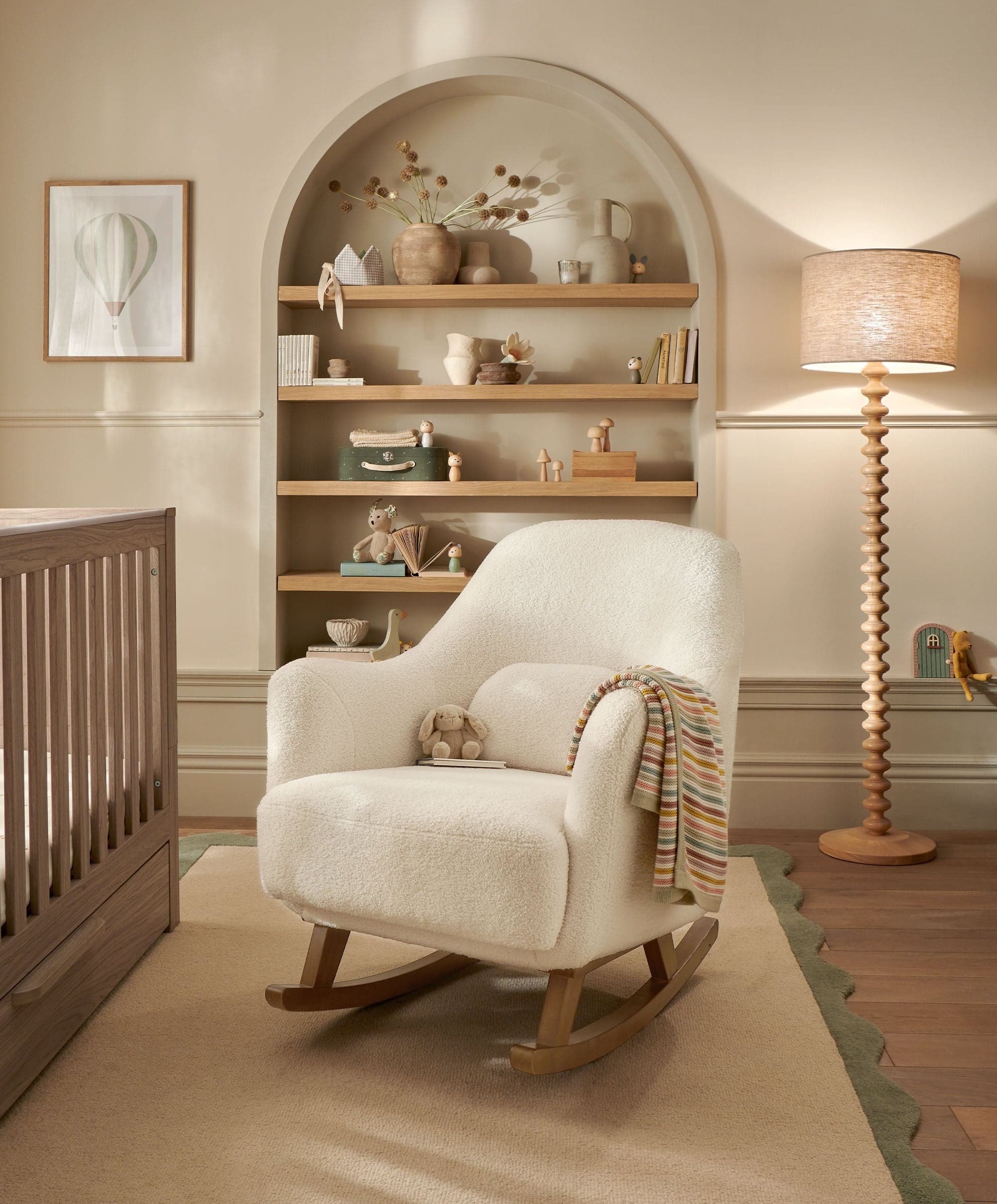 Penrose Nursing Chair - Off White Boucle