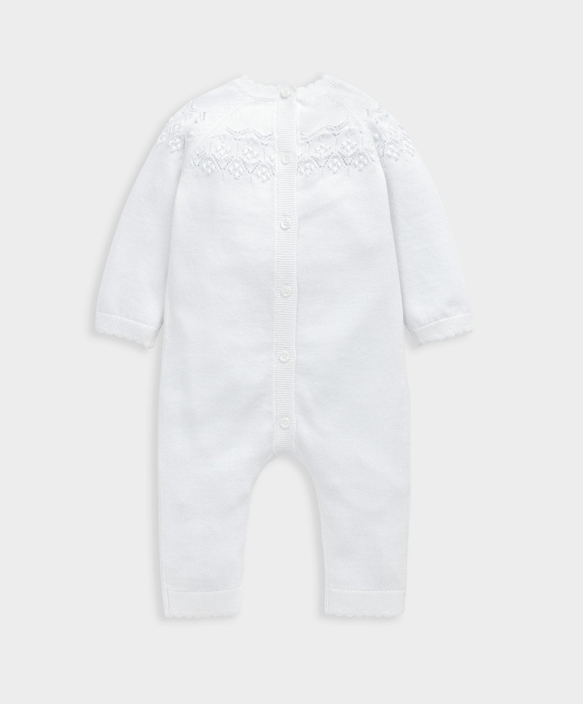 Pointelle Knitted Romper - Image 2
