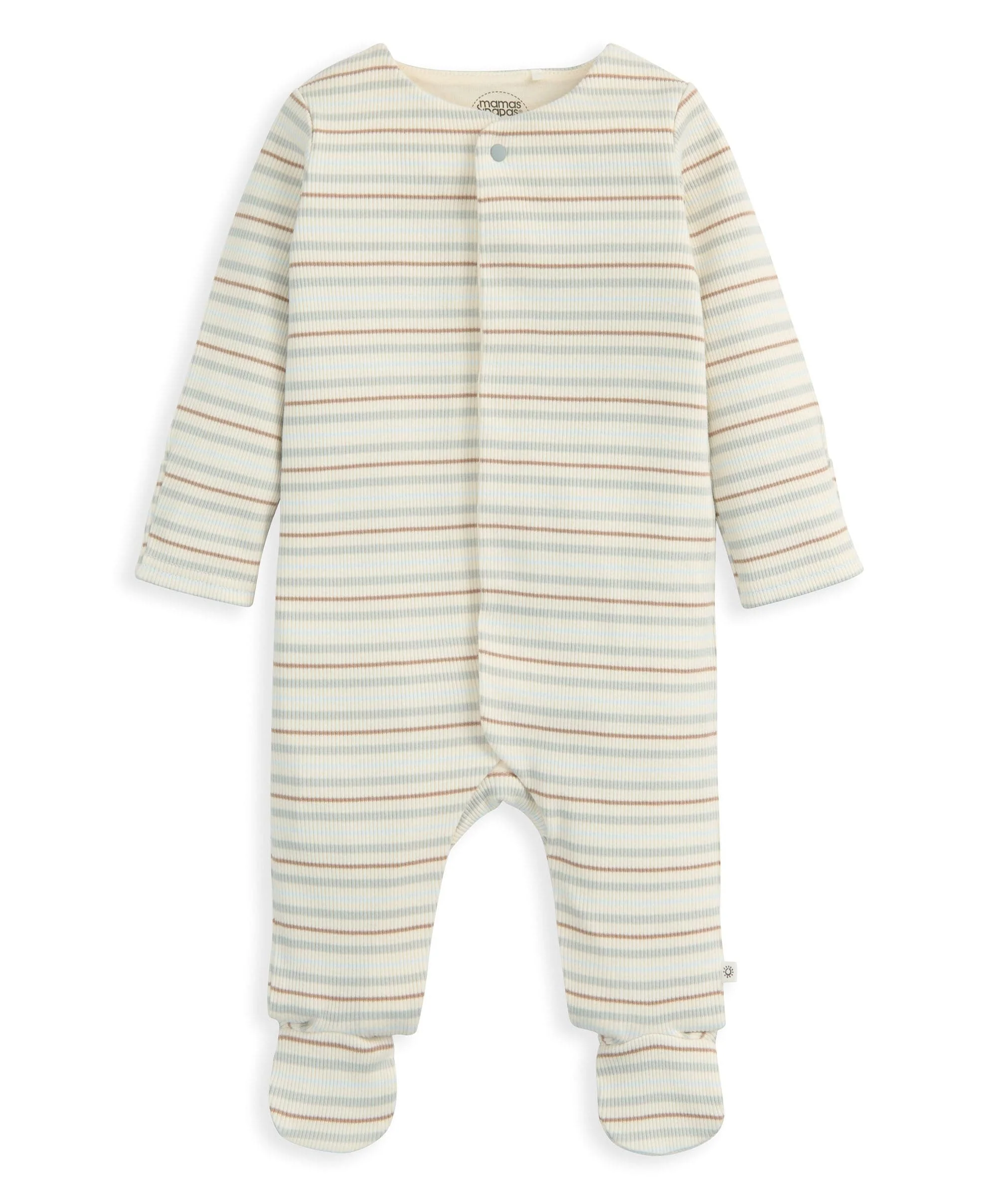Ribbed Stripe Sleepsuit - Image 4