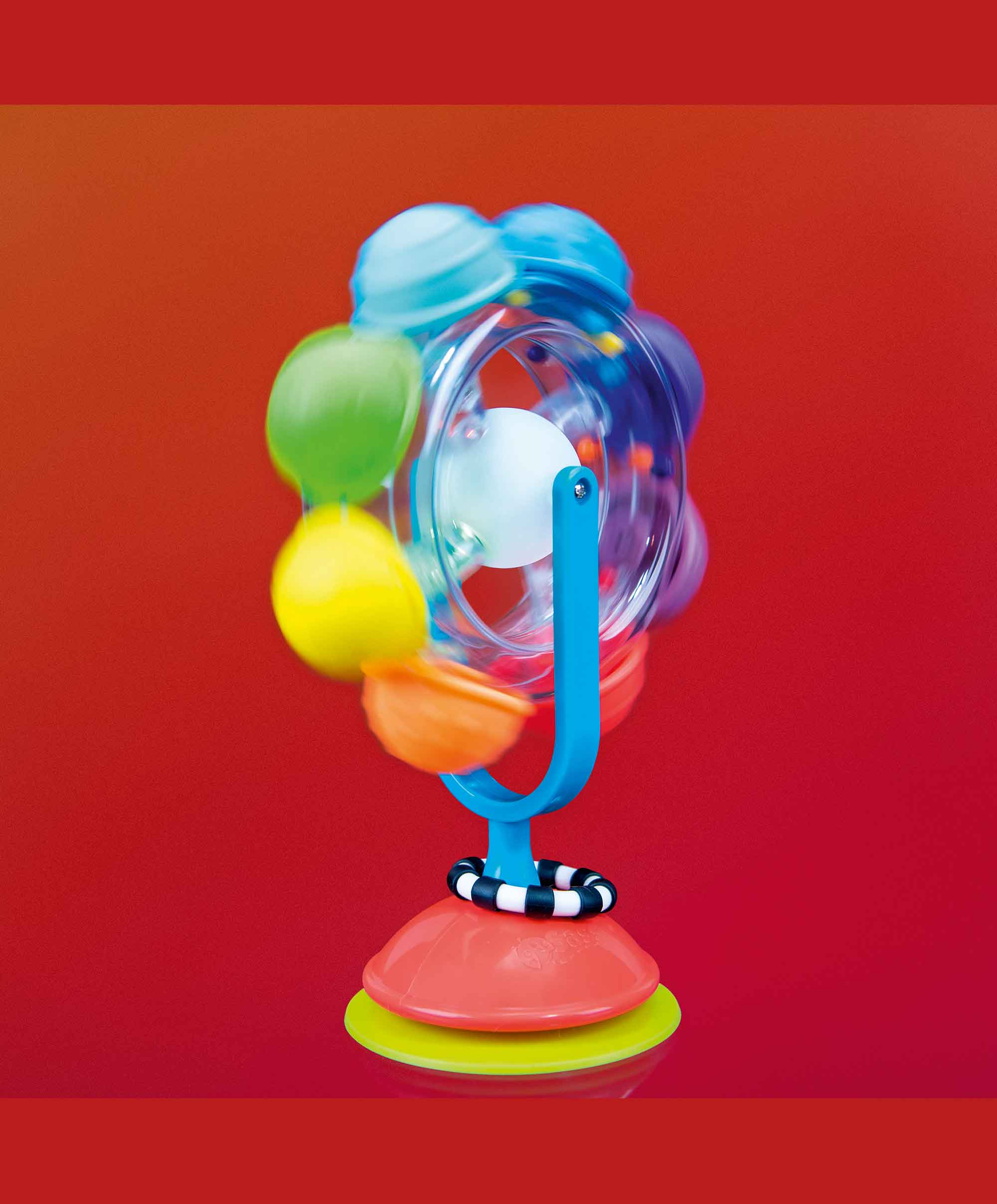 Sassy Light-Up Rainbow Reel Spinning Developmental Tray Toy - Image 4