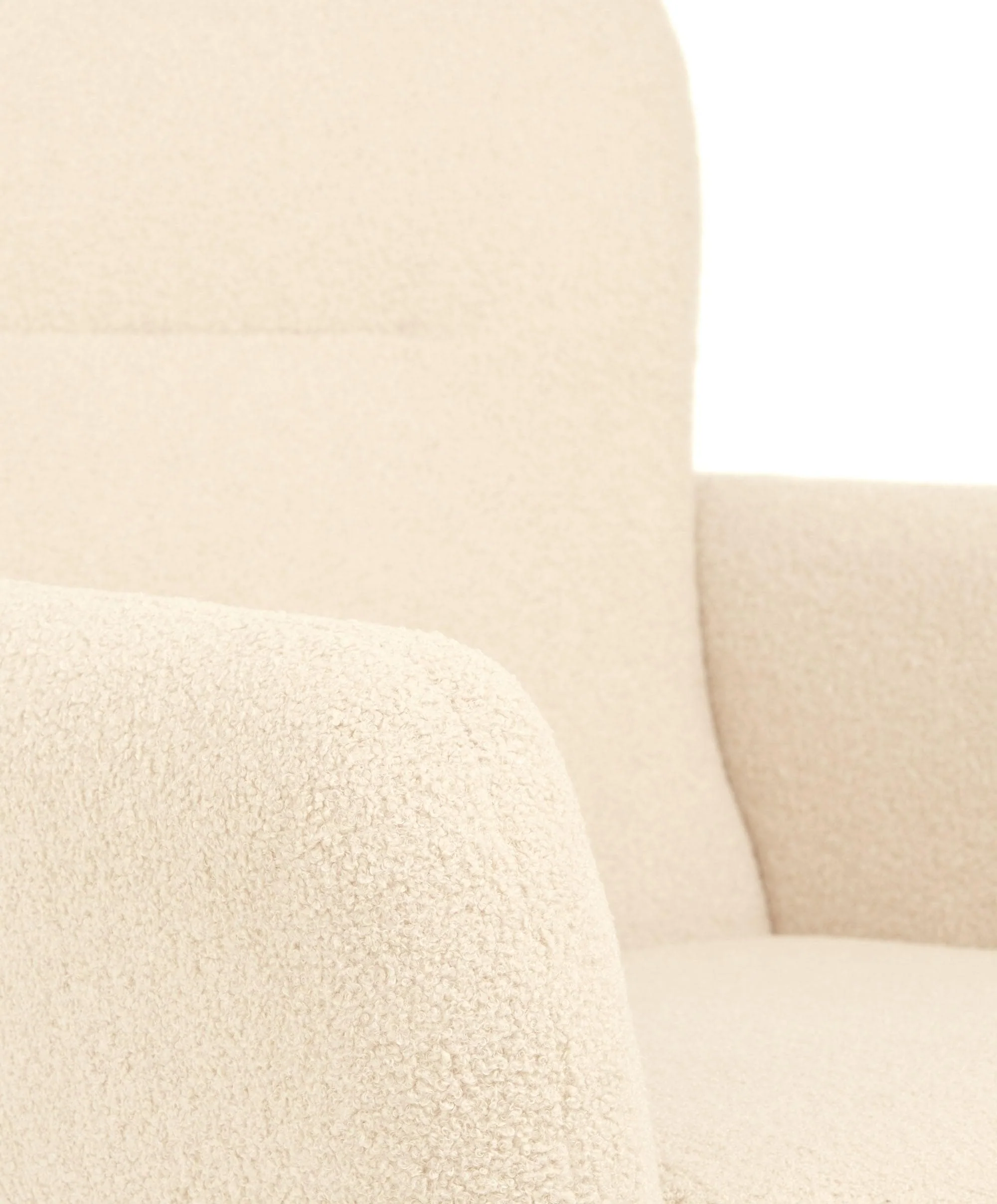 Settle Swivel Nursing Chair - Off White Boucle - Image 6