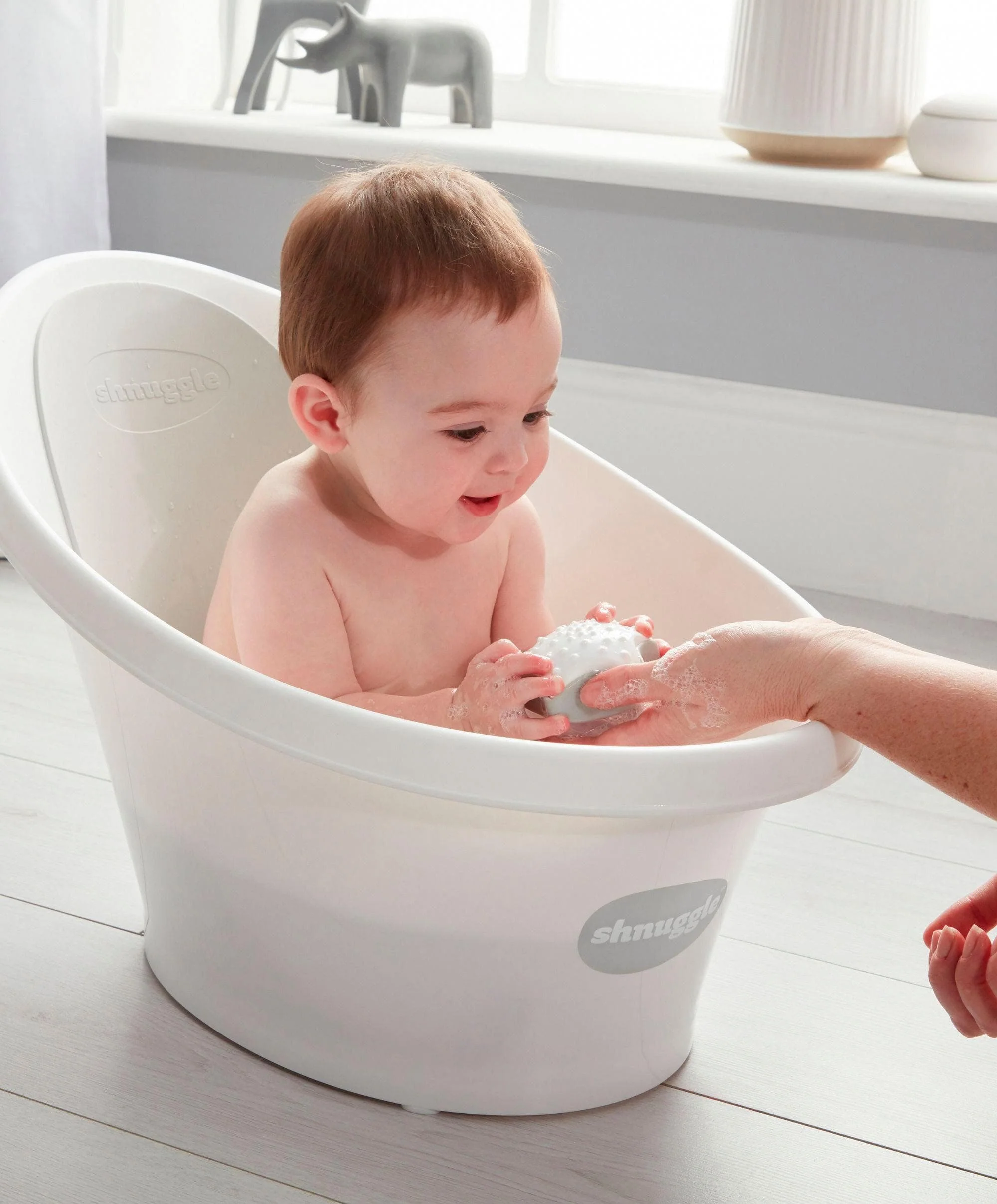 Shnuggle Newborn Baby Bath - White - Image 3