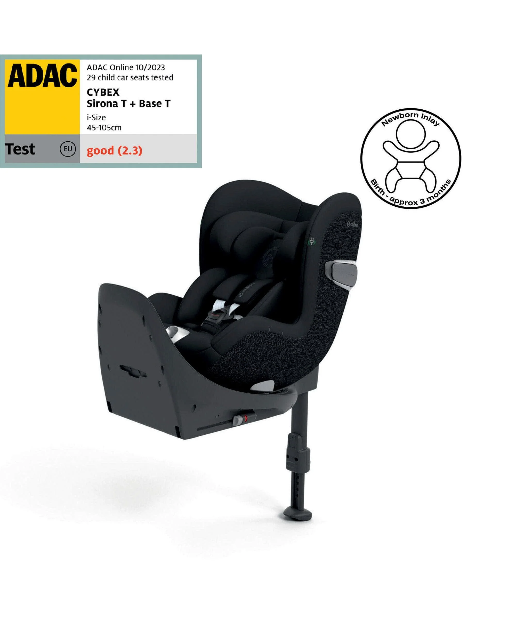 CYBEX Sirona T i-Size 360° Rotating Toddler Car Seat - Sepia Black - Image 3
