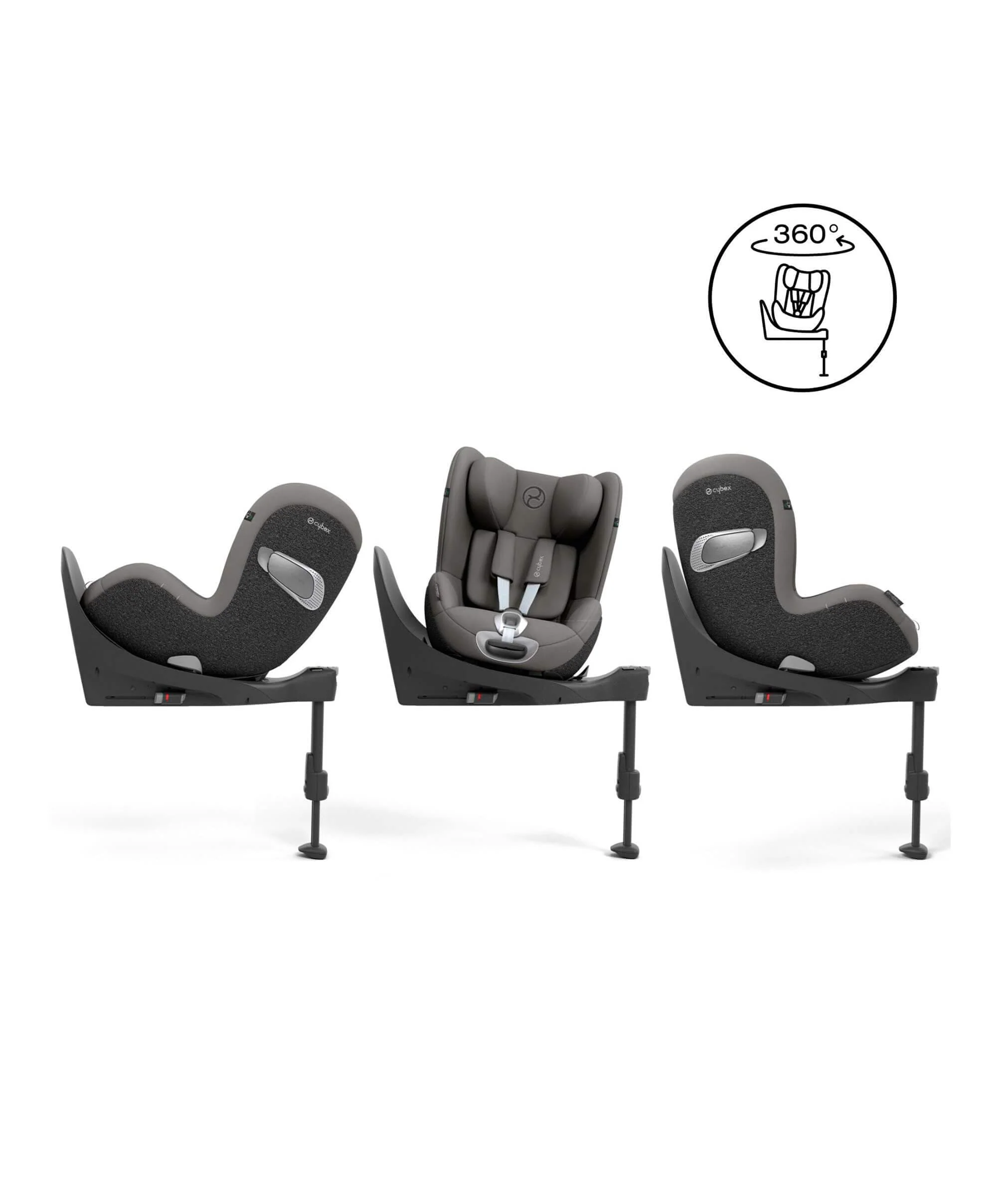 CYBEX Sirona T i-Size 360° Rotating Toddler Car Seat - Mirage Grey - Image 4