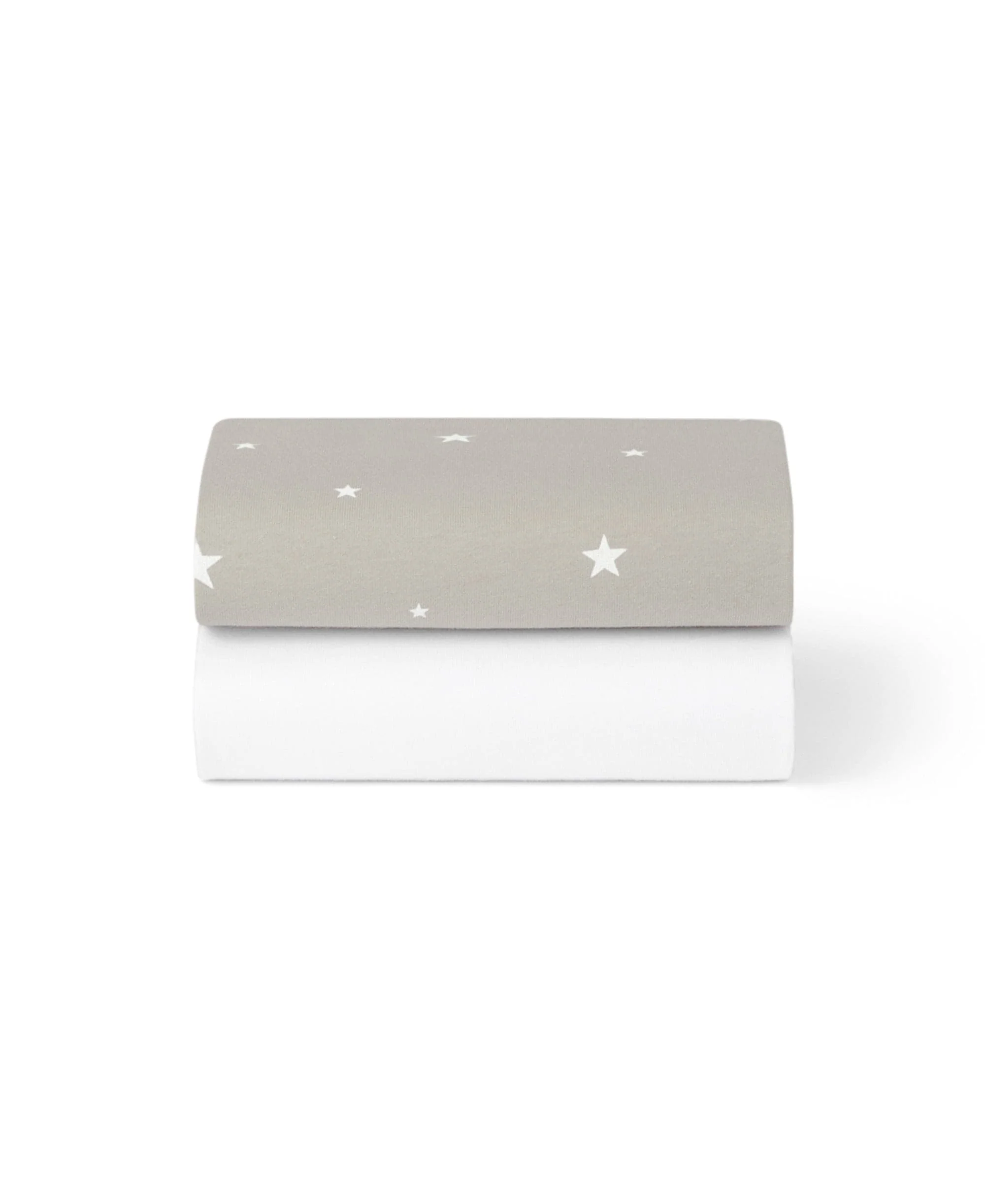 Snüz Twin Pack Crib Sheets - Grey Star