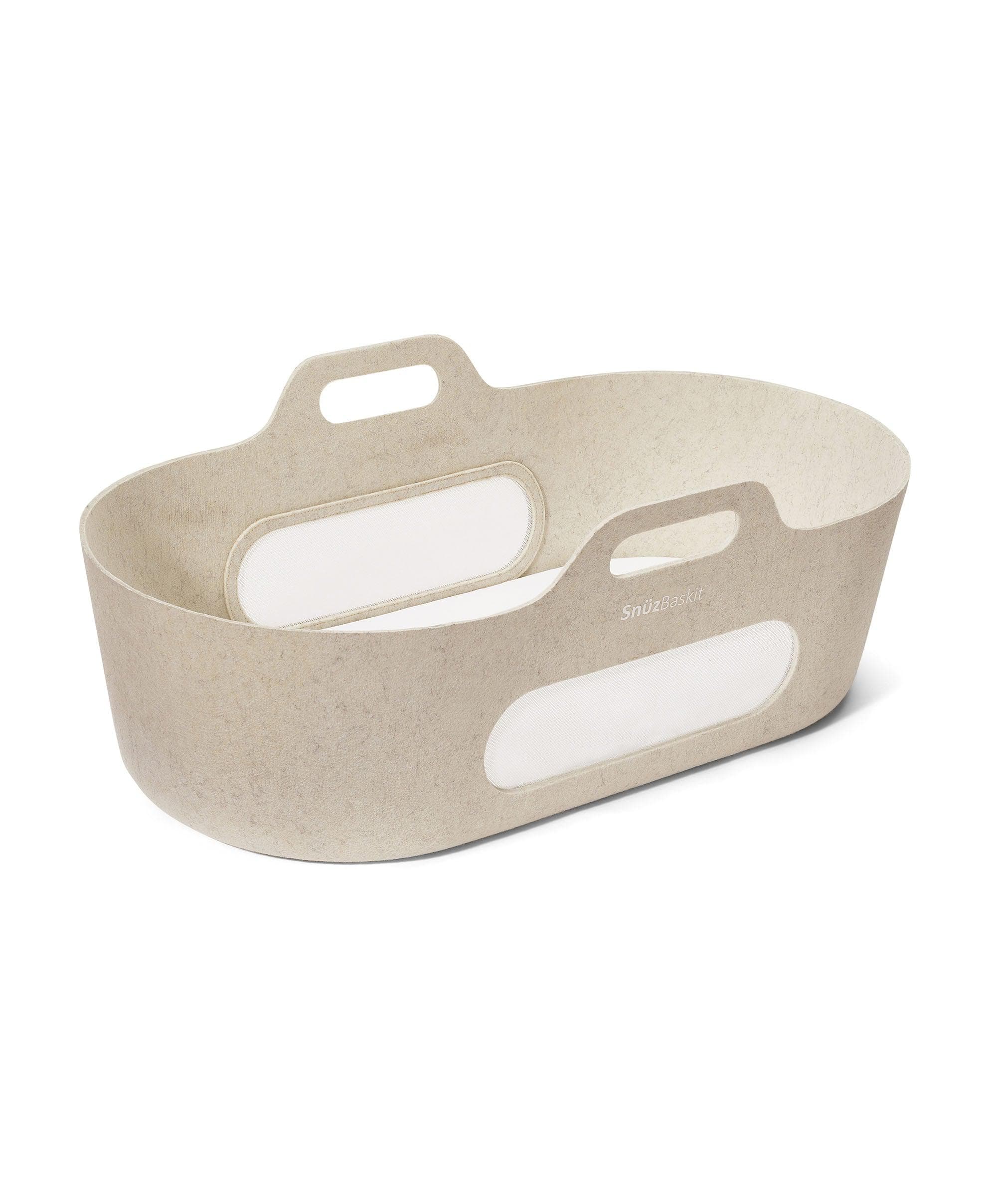 SnuzBaskit Moses Basket & Stand - Barley/Walnut - Image 8