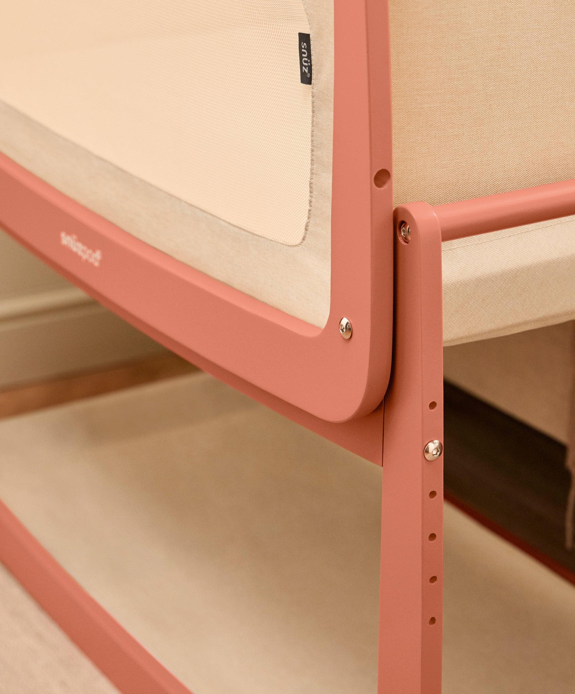 SnuzPod 5 Bedside Crib - Terracotta - Image 4
