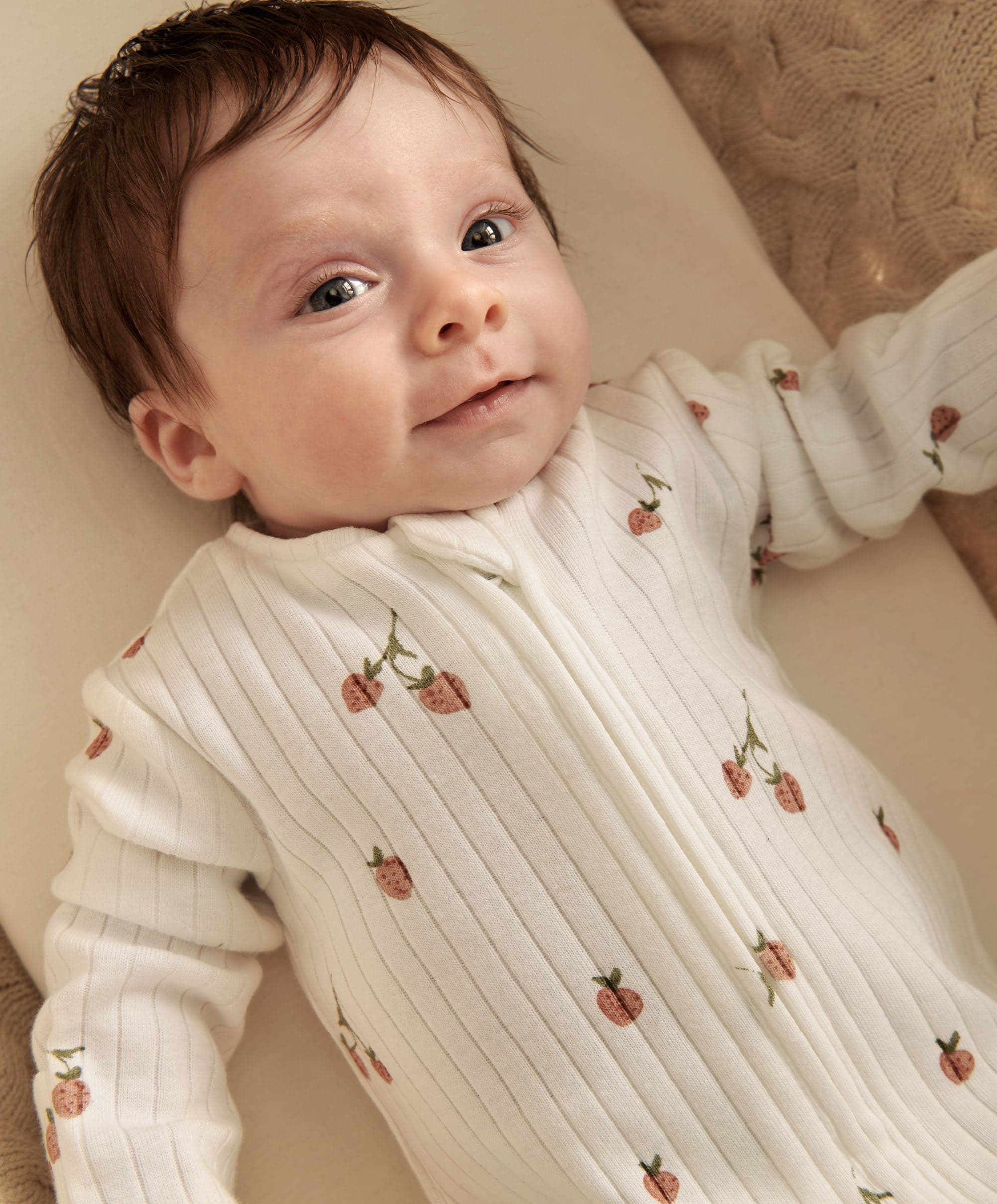 Strawberry Zip Sleepsuit - Image 2
