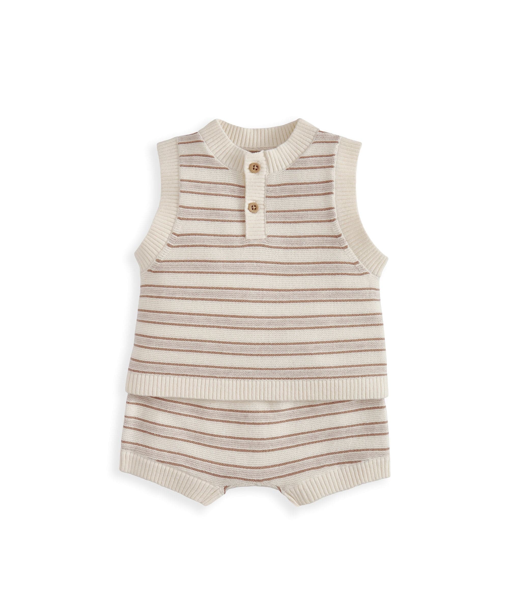 Stripe Knitted Top & Shorts - Image 4