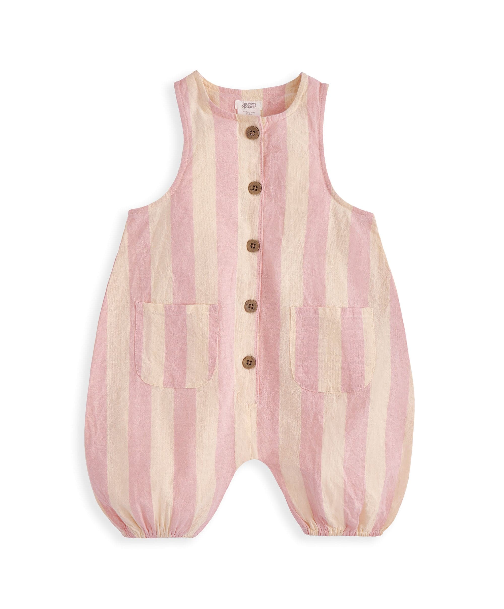 Pink Striped Romper - Image 2