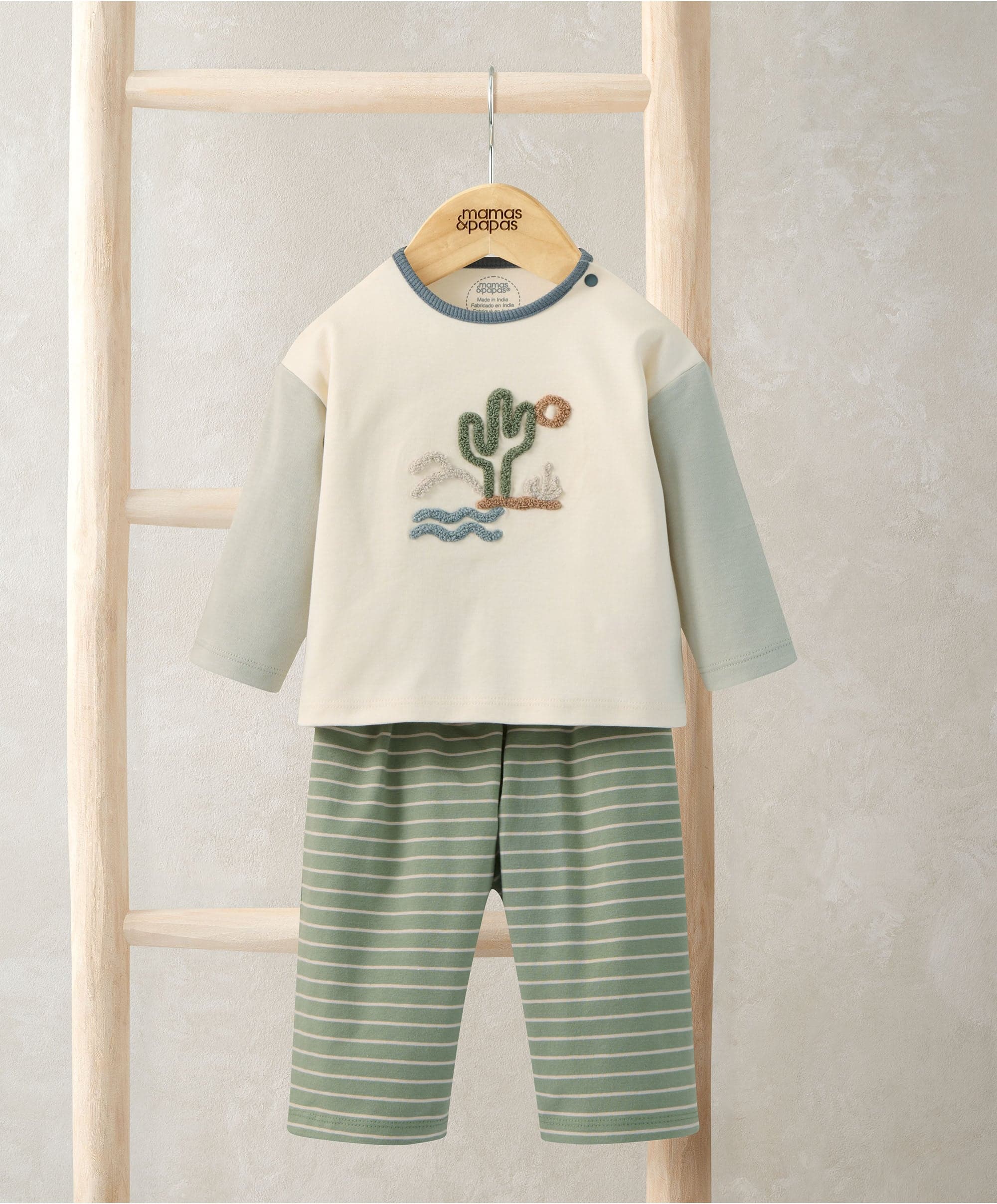 Cactus T-Shirt & Striped Trouser