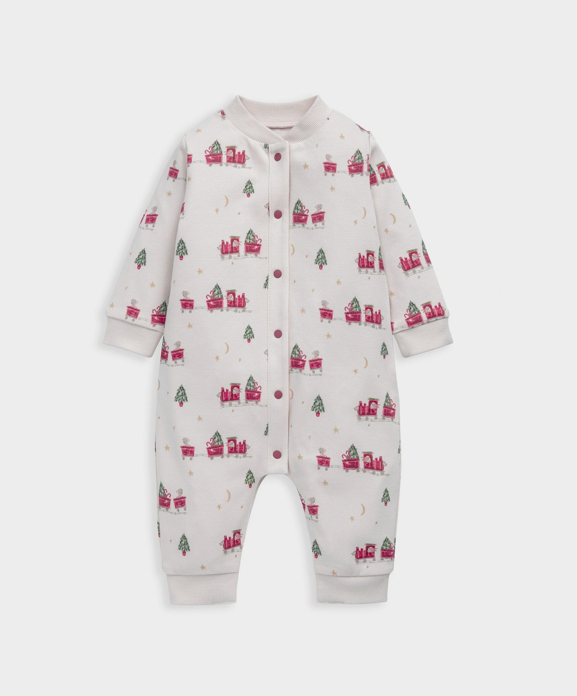 Train Print Christmas Romper - Image 2