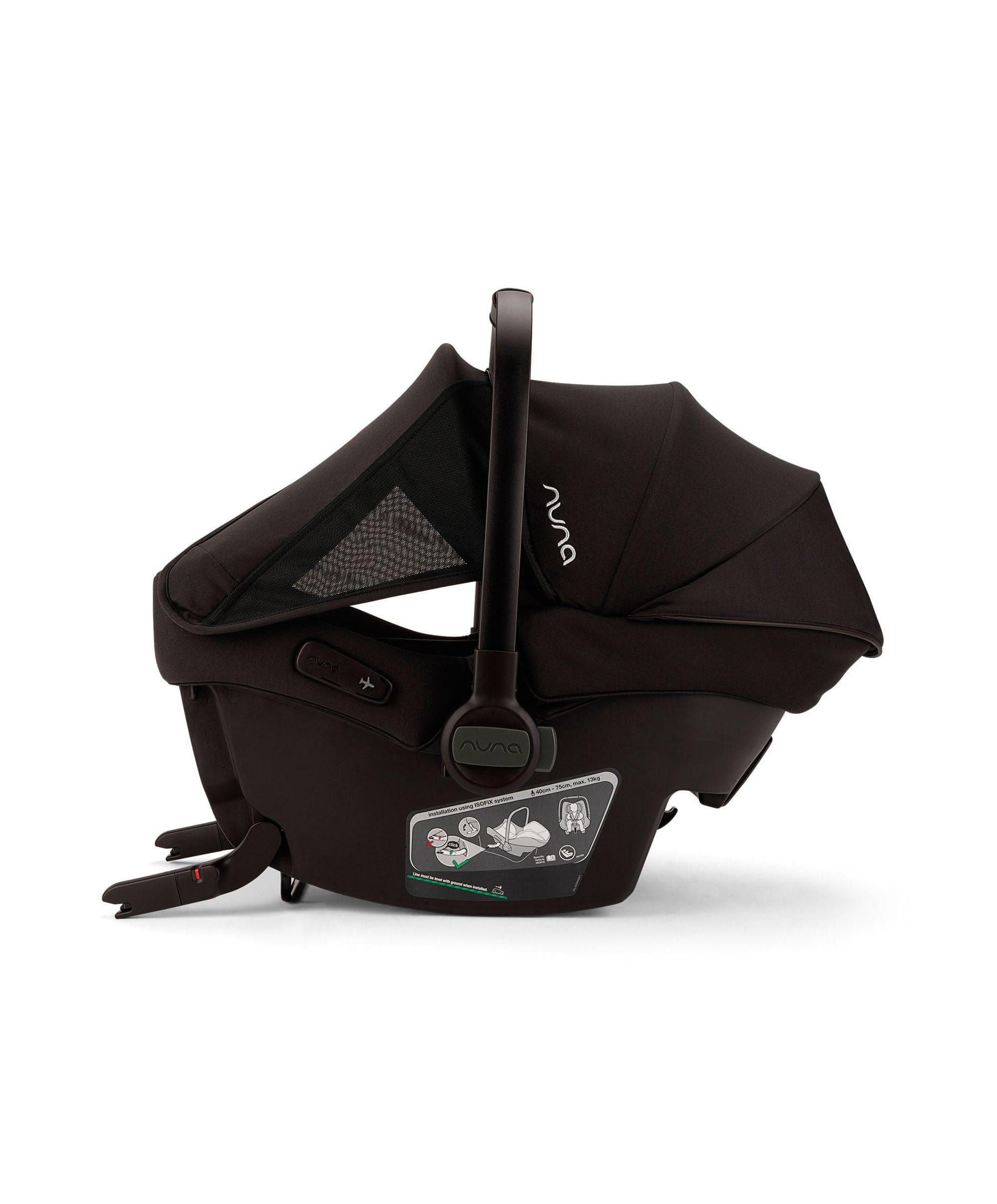Nuna TRIV Next Urbn Pushchair Bundle with PIPA Urbn Car Seat & LYTL Carrycot - Caviar - Image 13