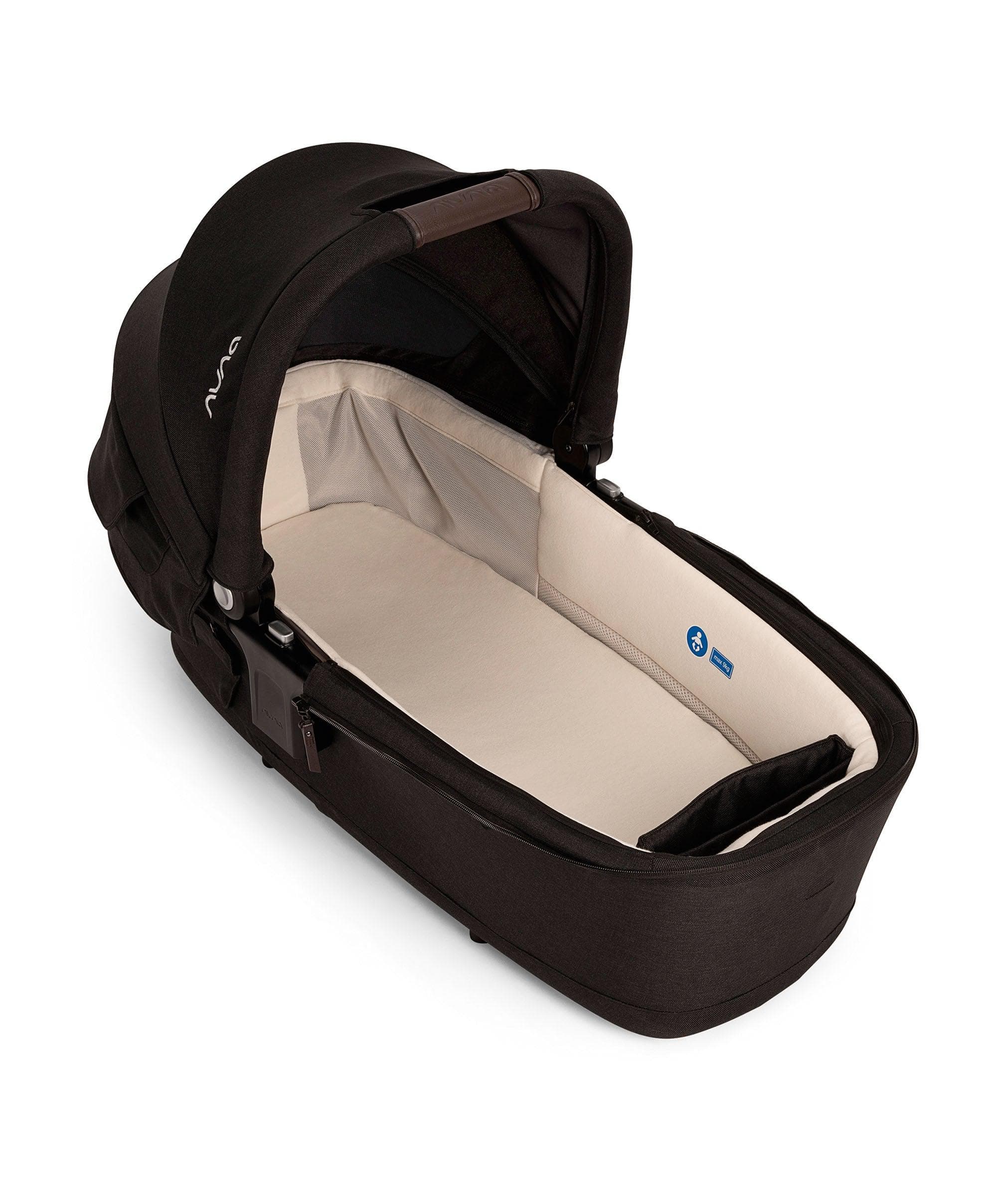 Nuna TRIV Next Urbn Pushchair Bundle with PIPA Urbn Car Seat & LYTL Carrycot - Caviar - Image 8