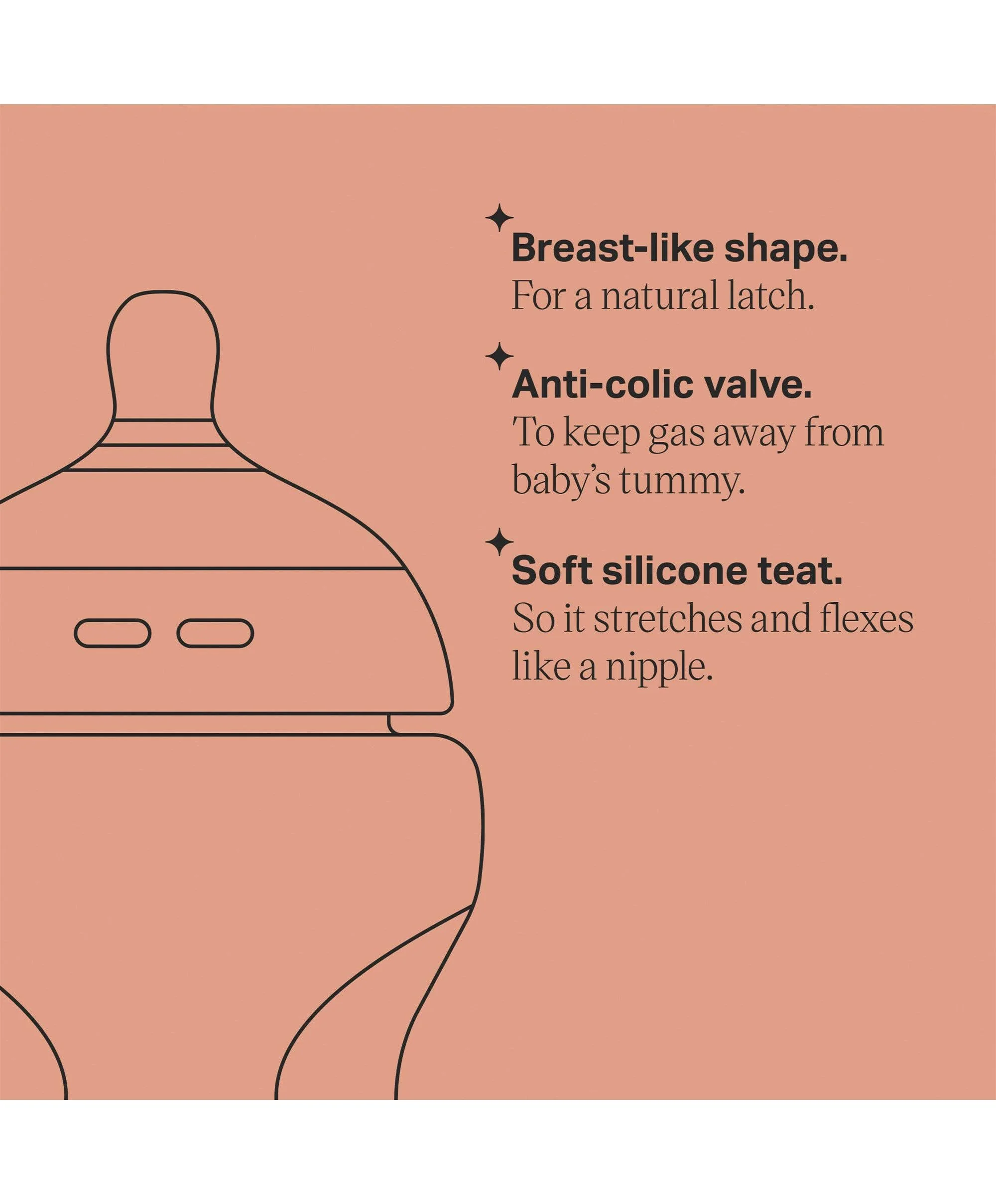 Tommee Tippee Natural Start Anti-Colic Baby Bottle (Pack of 3) - 260ml - Image 5