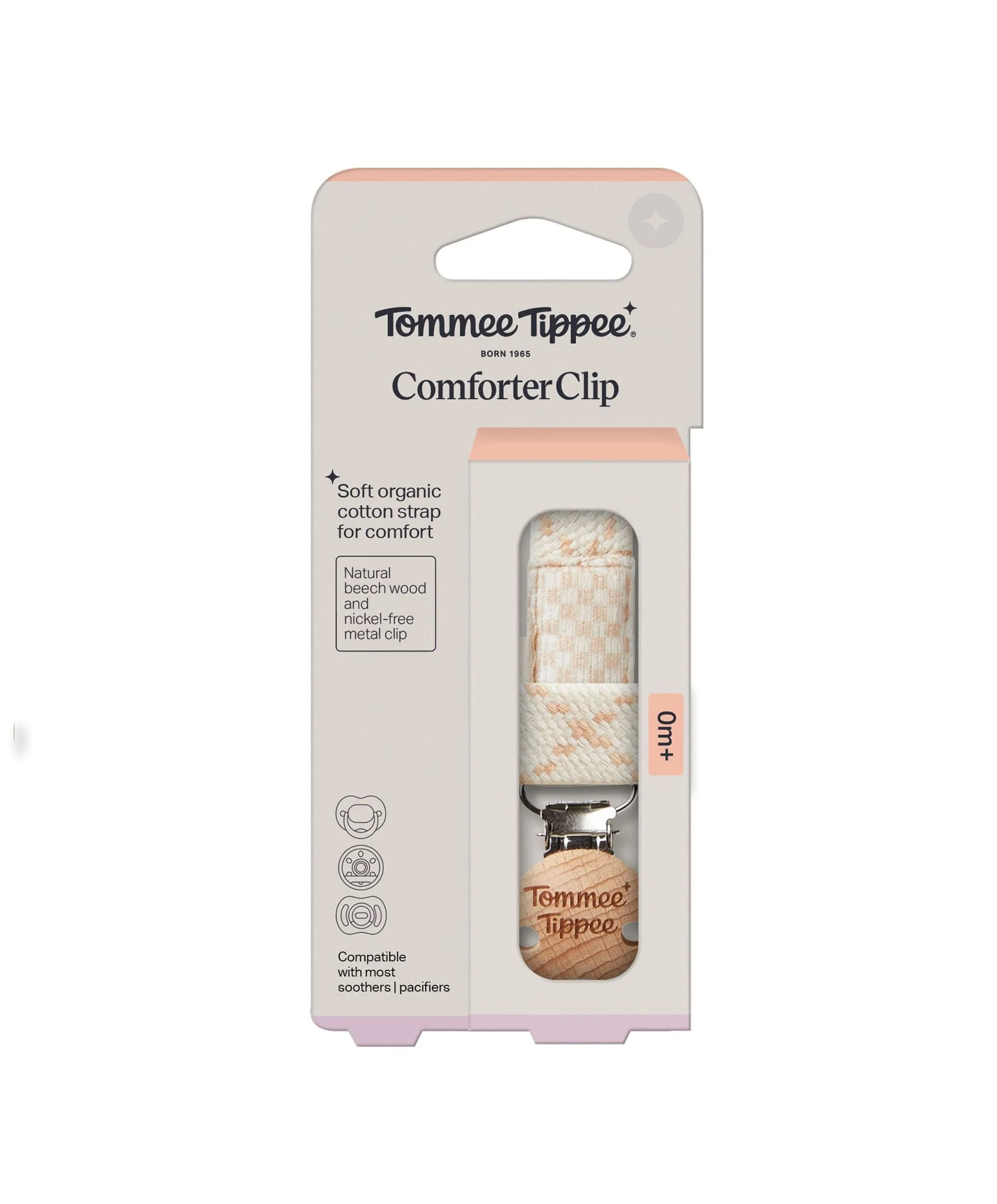 Tommee Tippee Soother Clip - Cream - Image 2