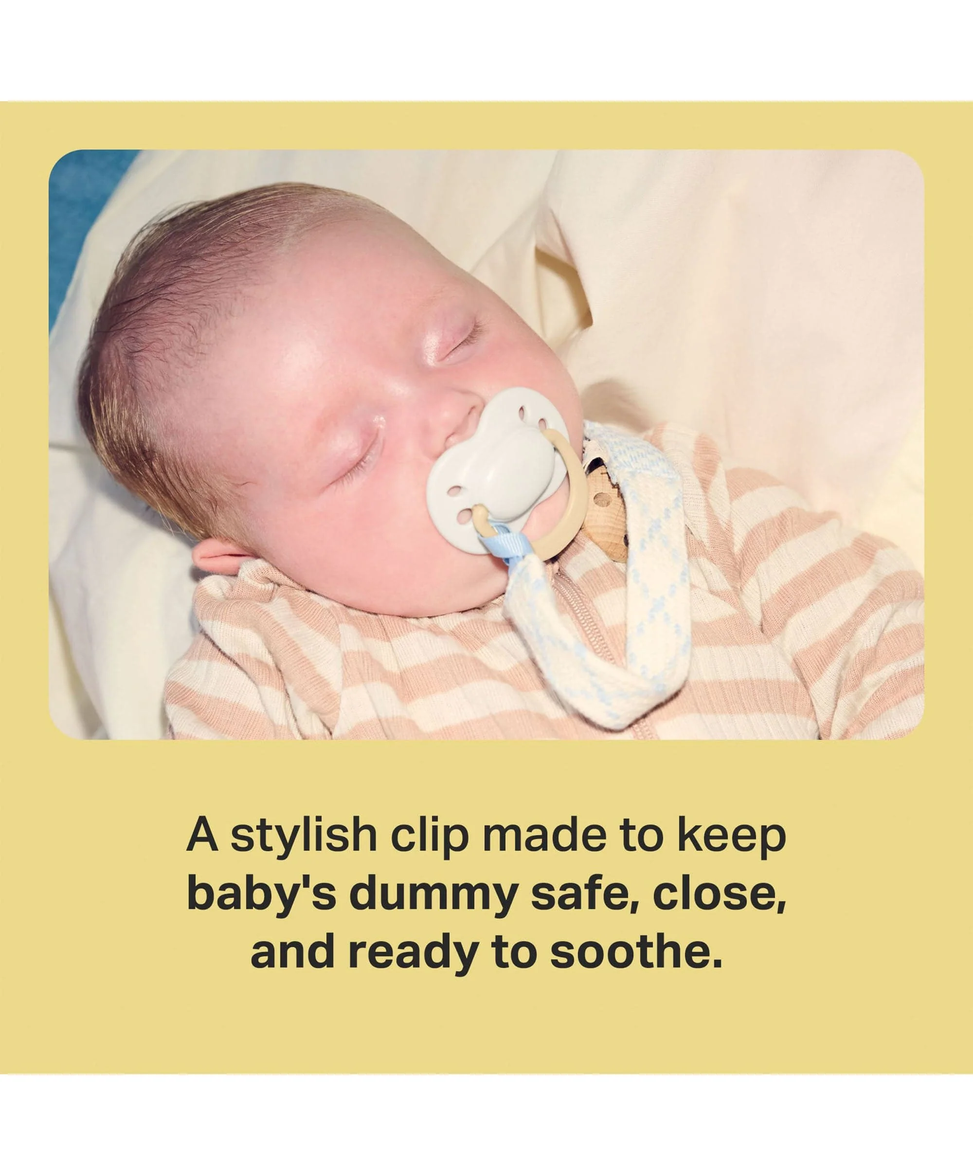 Tommee Tippee Soother Clip - Cream - Image 3