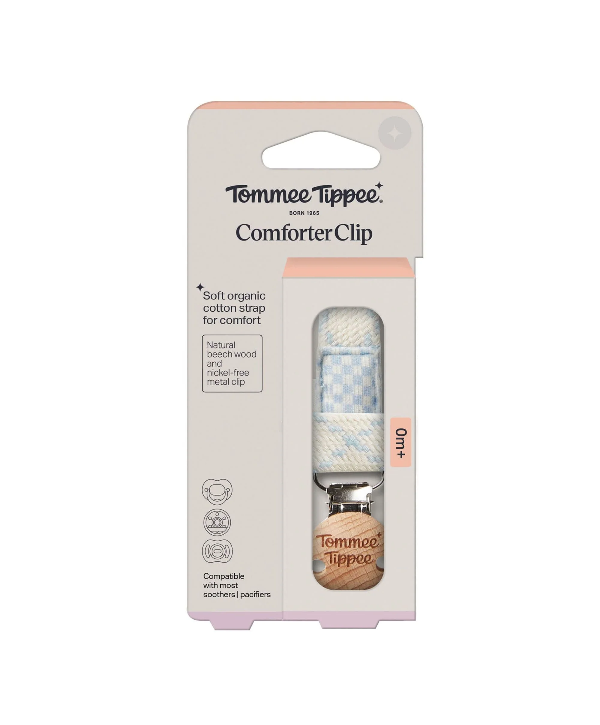 Tommee Tippee Soother Clip - Blue - Image 2