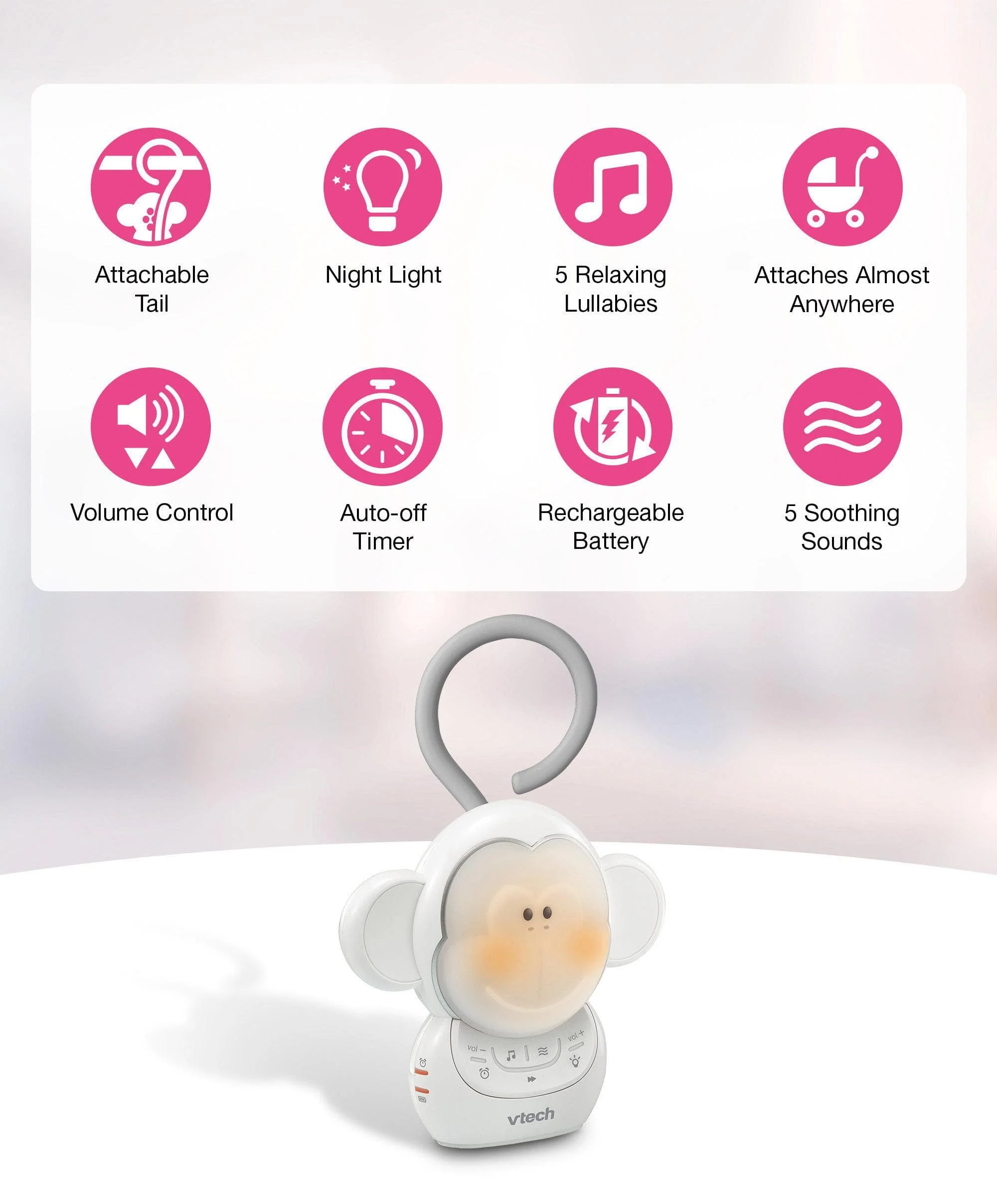 VTech BC8211 V-Hush Go Portable Sleep Soother - Image 4