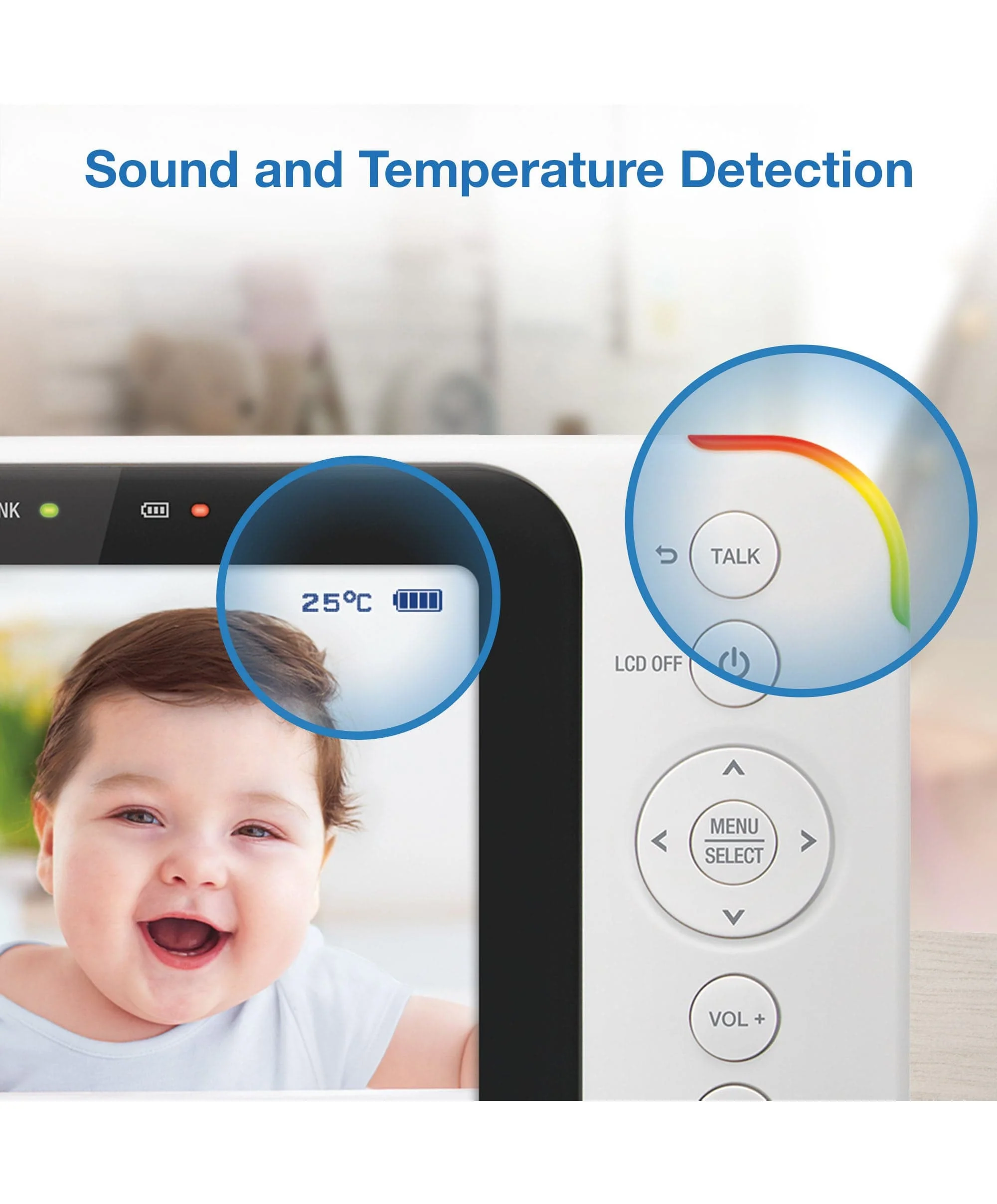VTech VM4252 3.5" Video Monitor - White - Image 10