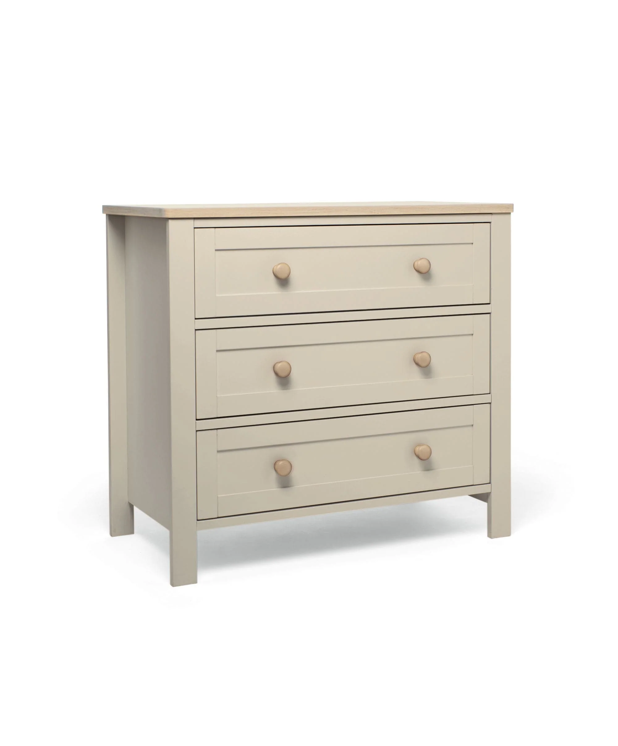 Wedmore 3 Piece Cotbed Range with Dresser Changer & Wardrobe - Cashmere/Oak - Image 16