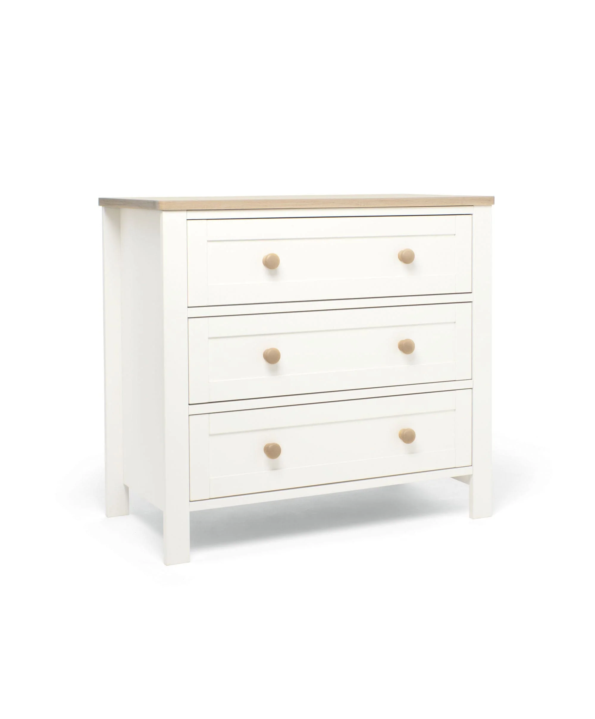 Wedmore 3 Piece Cotbed Range with Dresser Changer & Wardrobe - White/Oak - Image 16