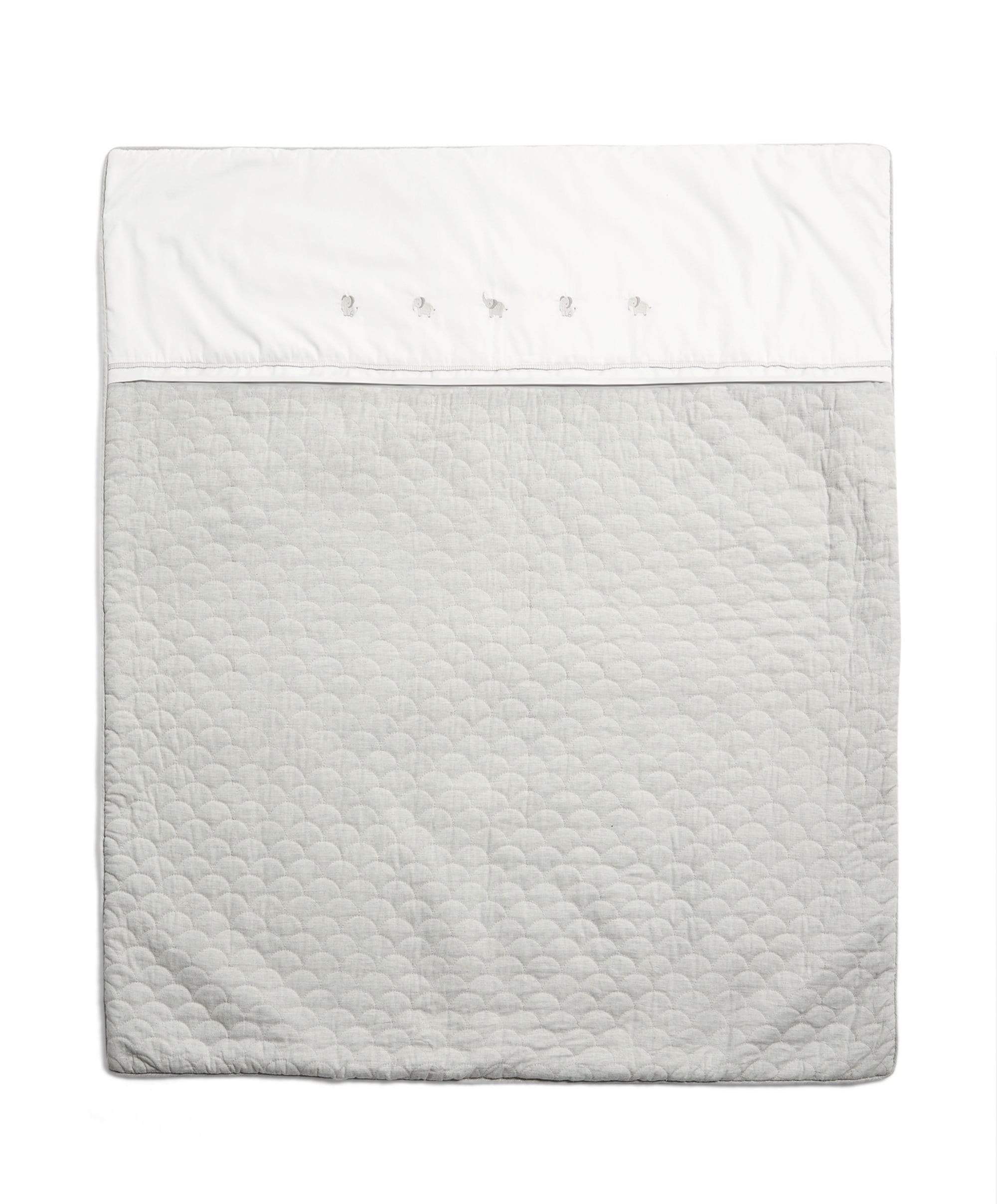 Grey Quilt (2.5 Tog) - Welcome to the World Elephant - Image 4
